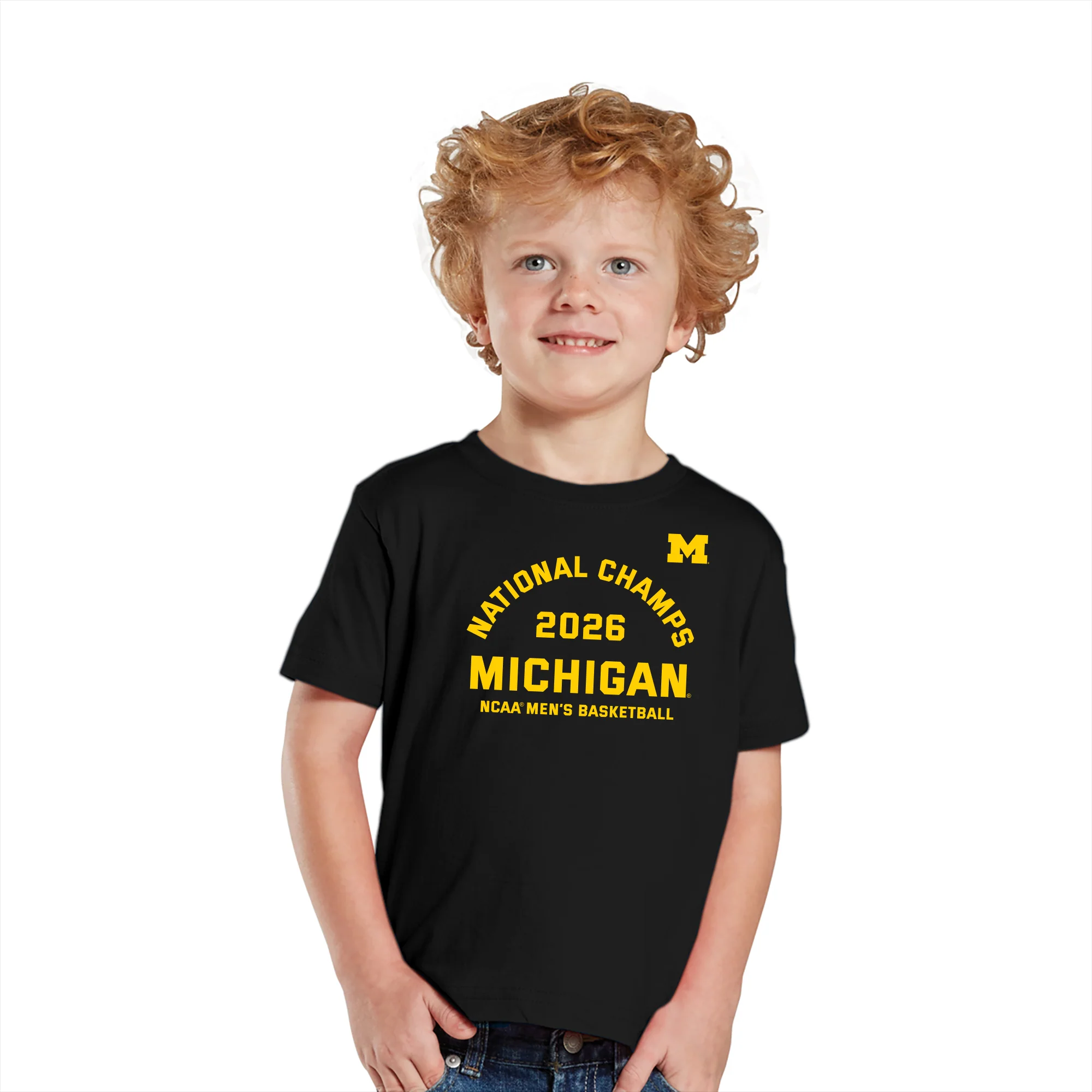 Michigan 2026 Basketball National Champions Blocker Toddler T-Shirt - Image 7