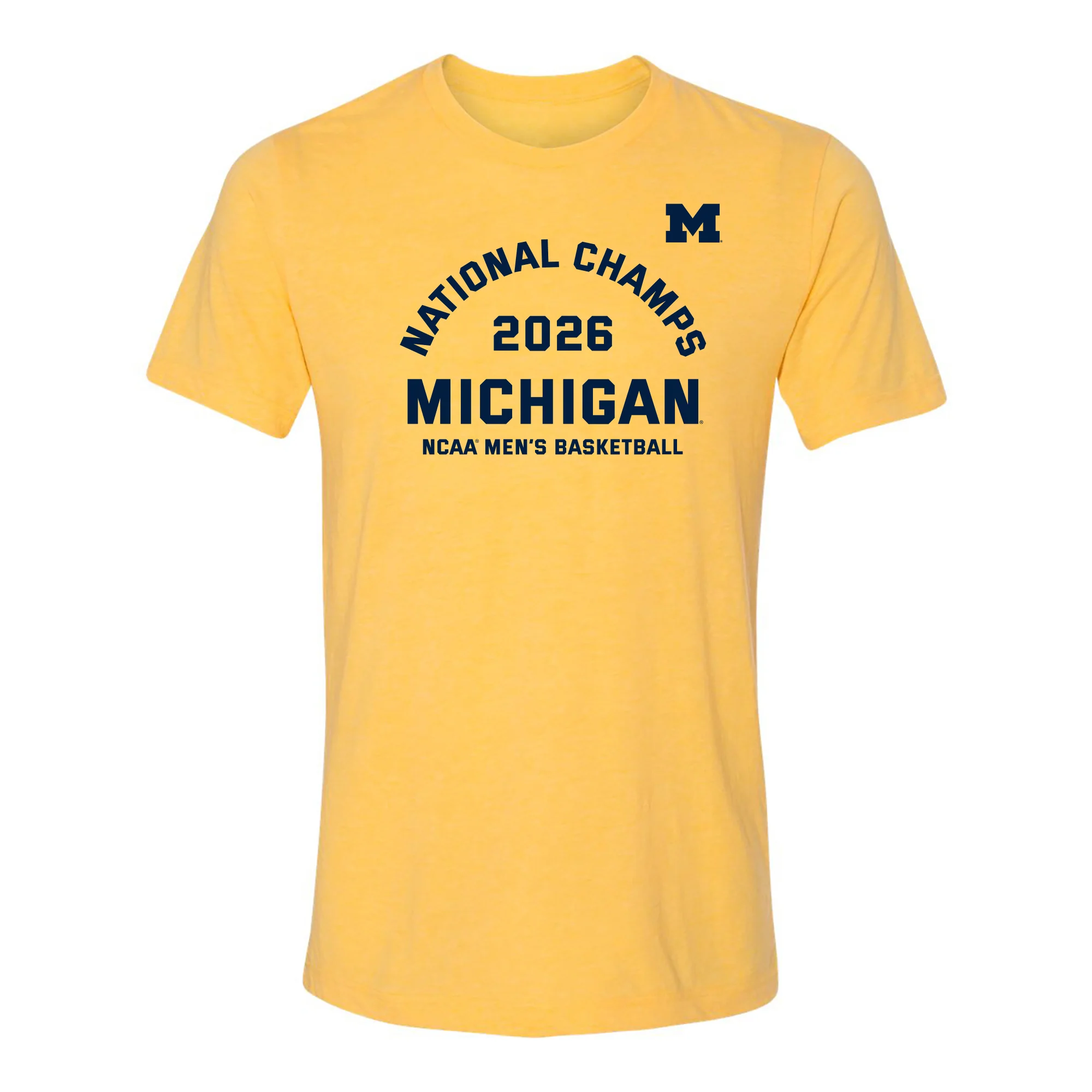 Michigan 2026 Basketball National Champions Blocker Triblend T-Shirt - Image 2