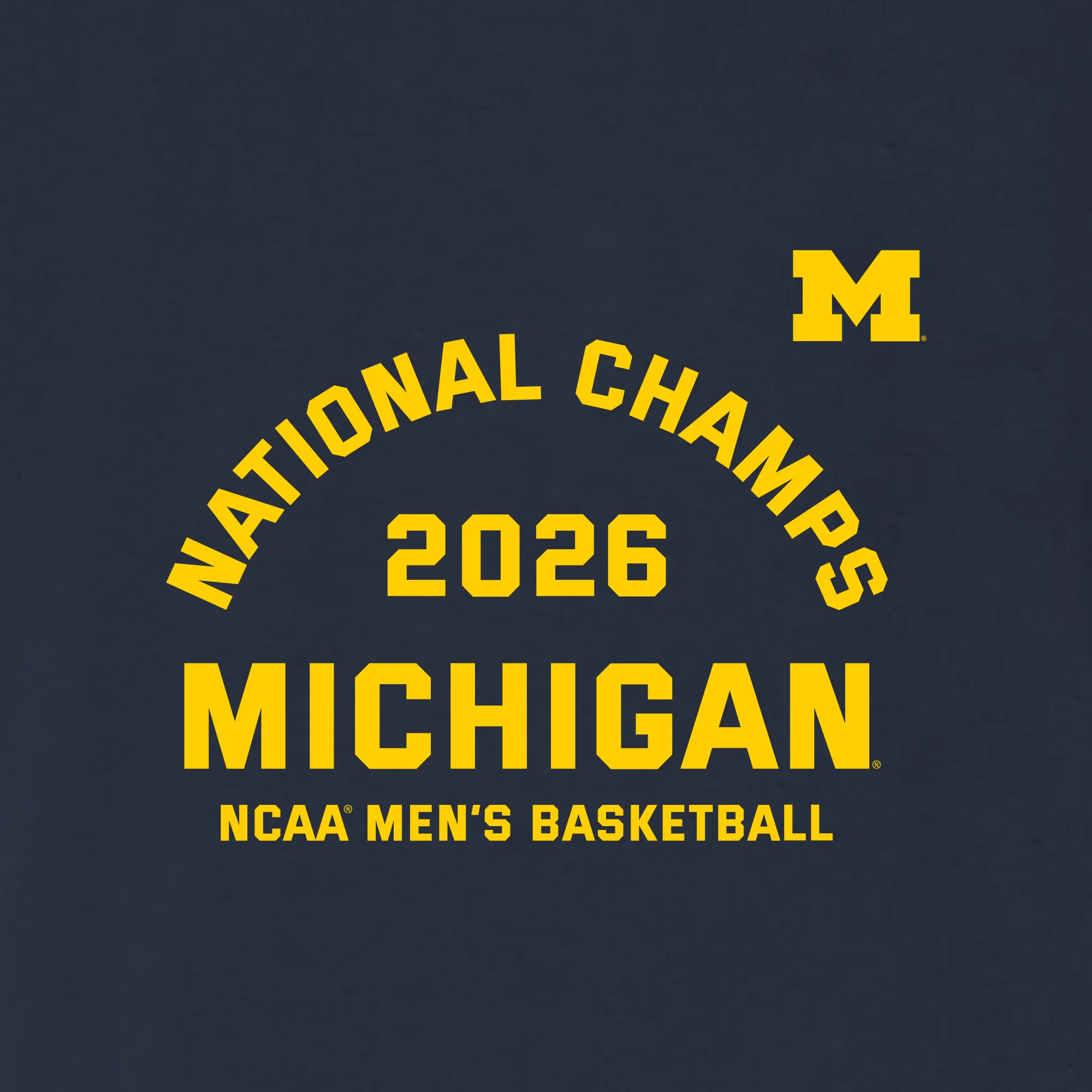 Michigan 2026 Basketball National Champions Blocker Triblend T-Shirt - Image 3