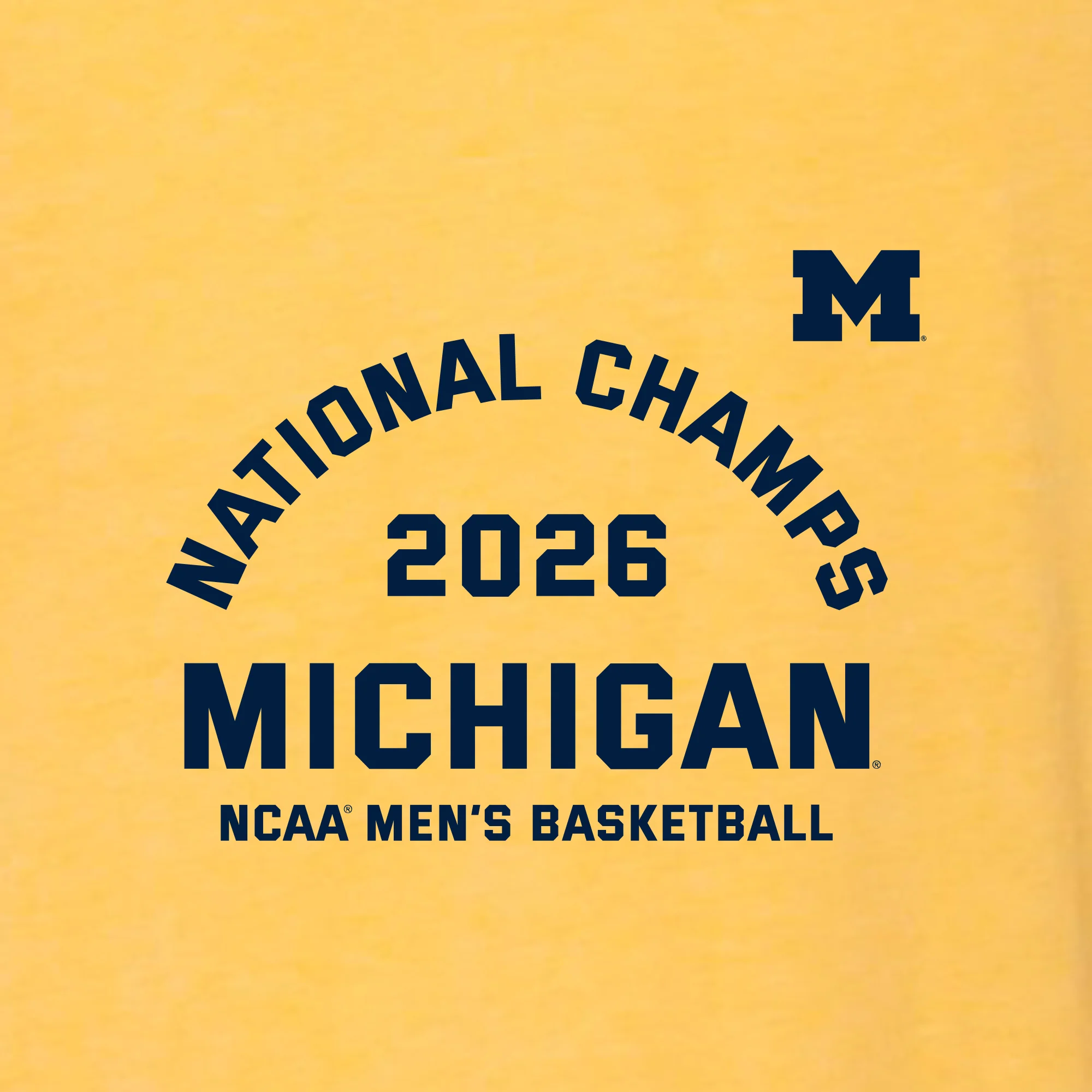 Michigan 2026 Basketball National Champions Blocker Triblend T-Shirt - Image 5