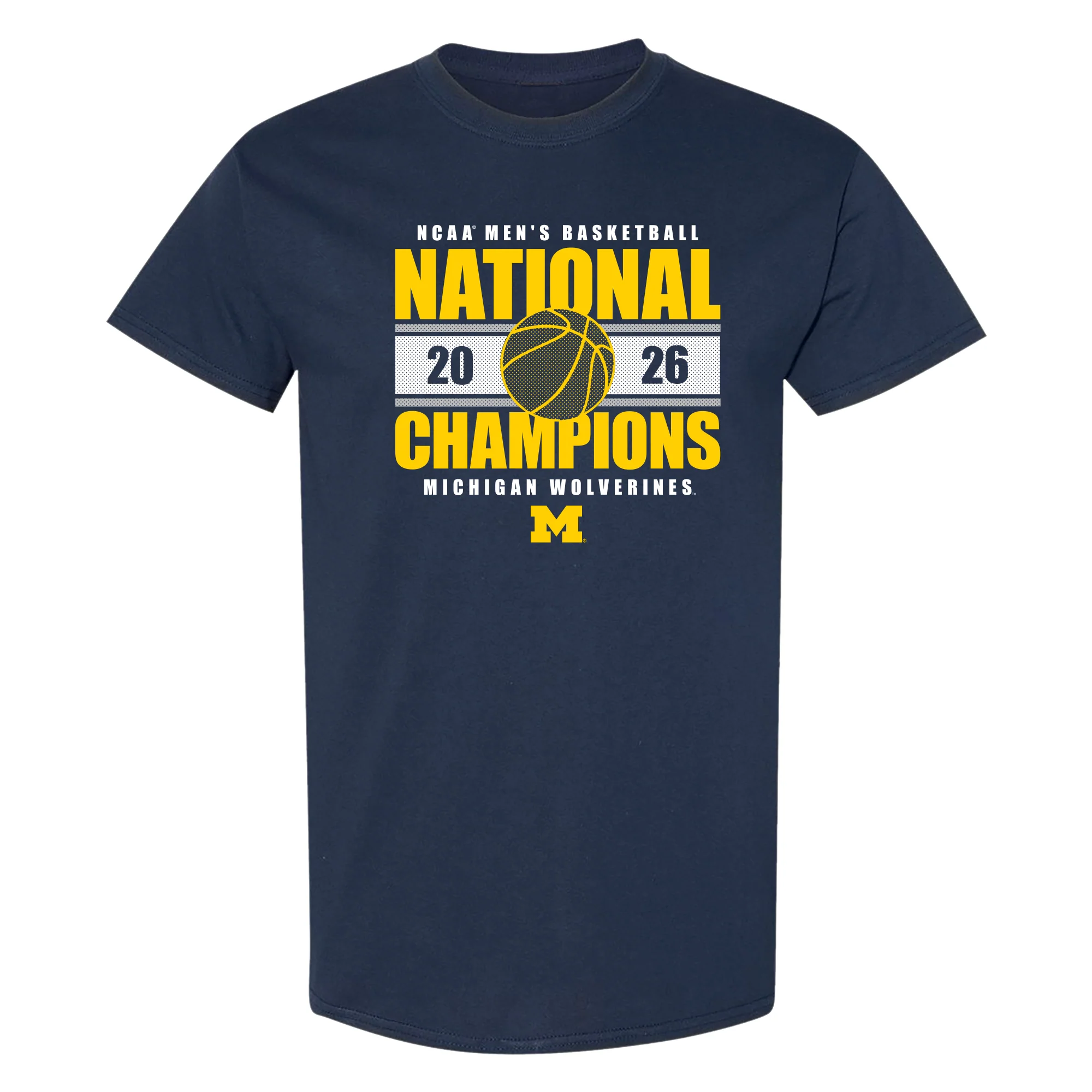 Michigan 2026 Basketball National Champions Enmeshed T-Shirt - Image 2