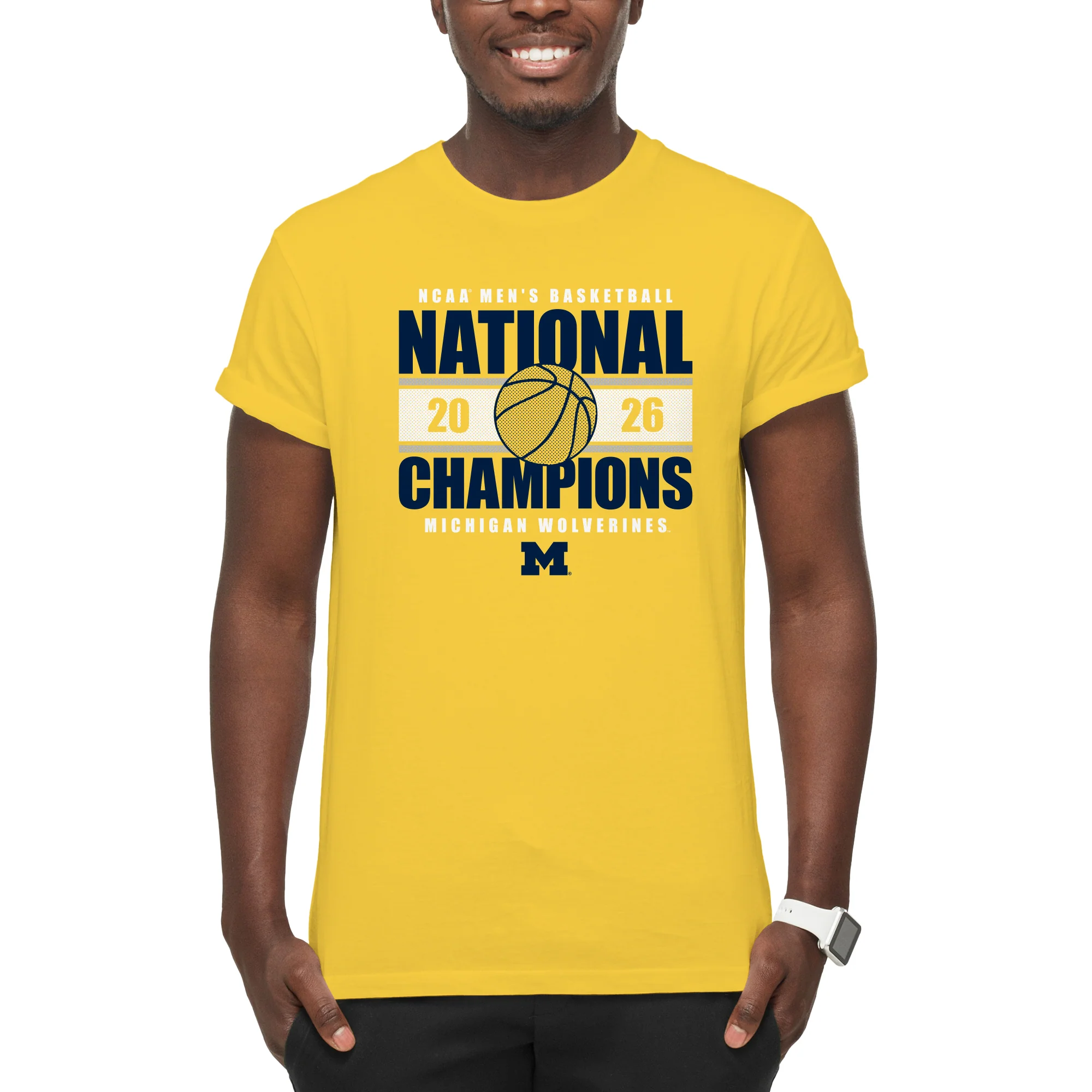 Michigan 2026 Basketball National Champions Enmeshed T-Shirt - Image 4