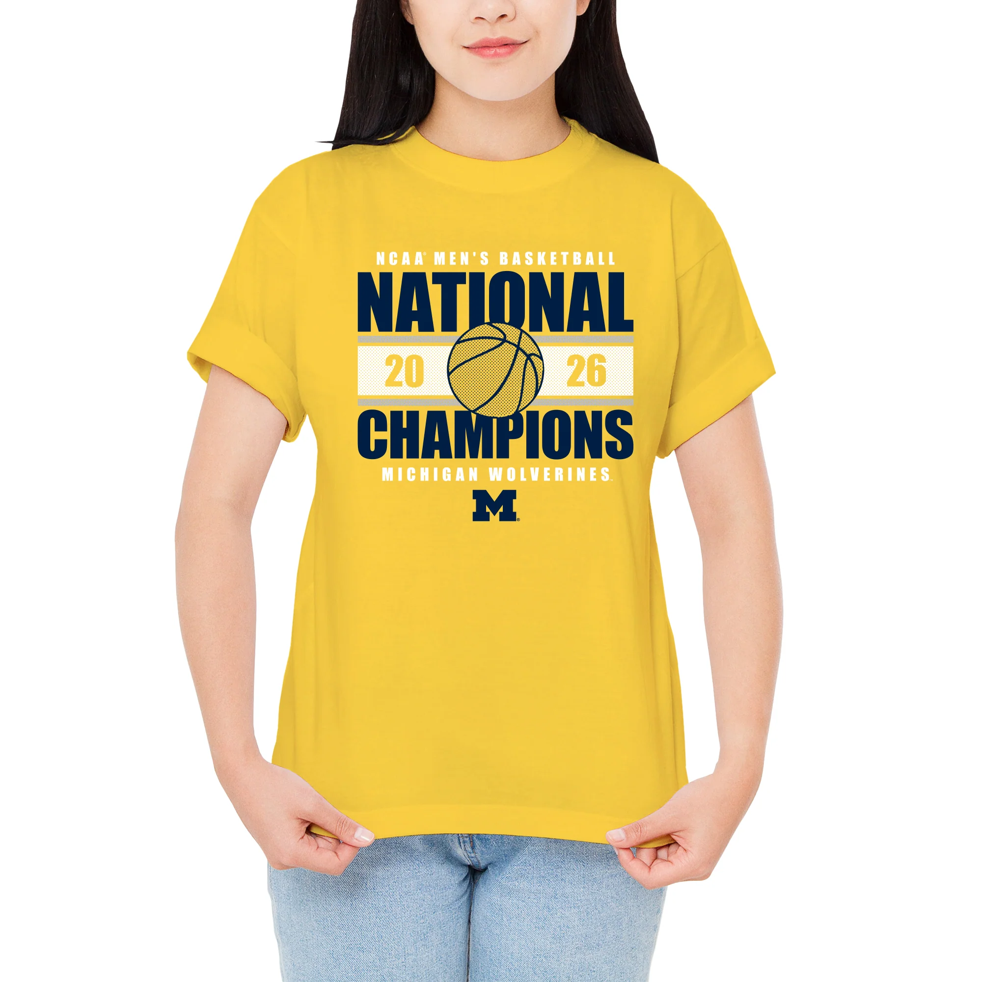 Michigan 2026 Basketball National Champions Enmeshed T-Shirt - Image 5