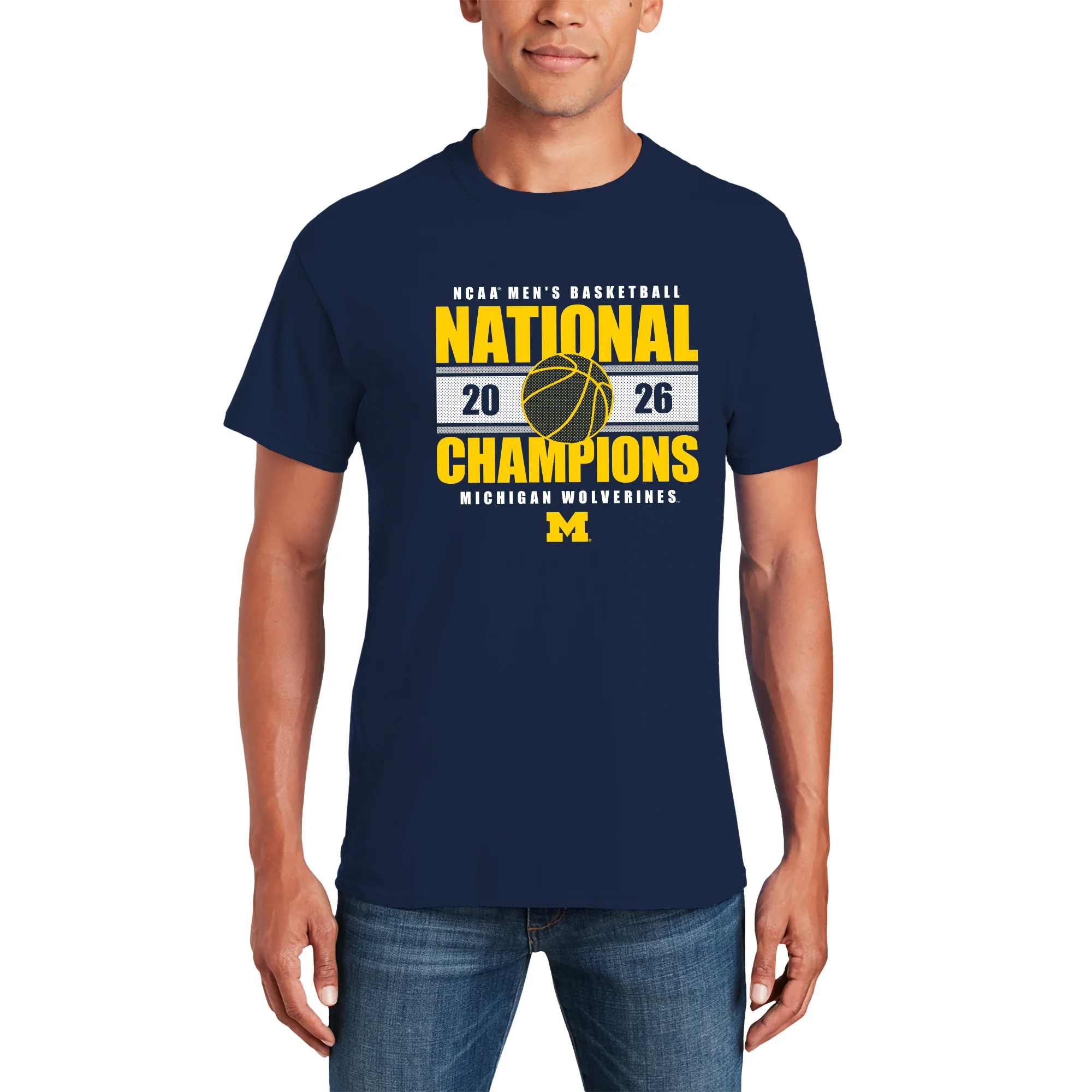 Michigan 2026 Basketball National Champions Enmeshed T-Shirt - Image 7