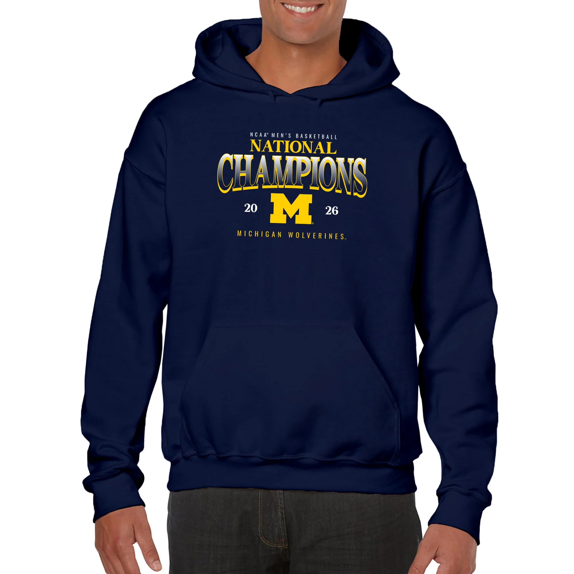 Michigan 2026 Basketball National Champions Graded Hoodie - Image 4