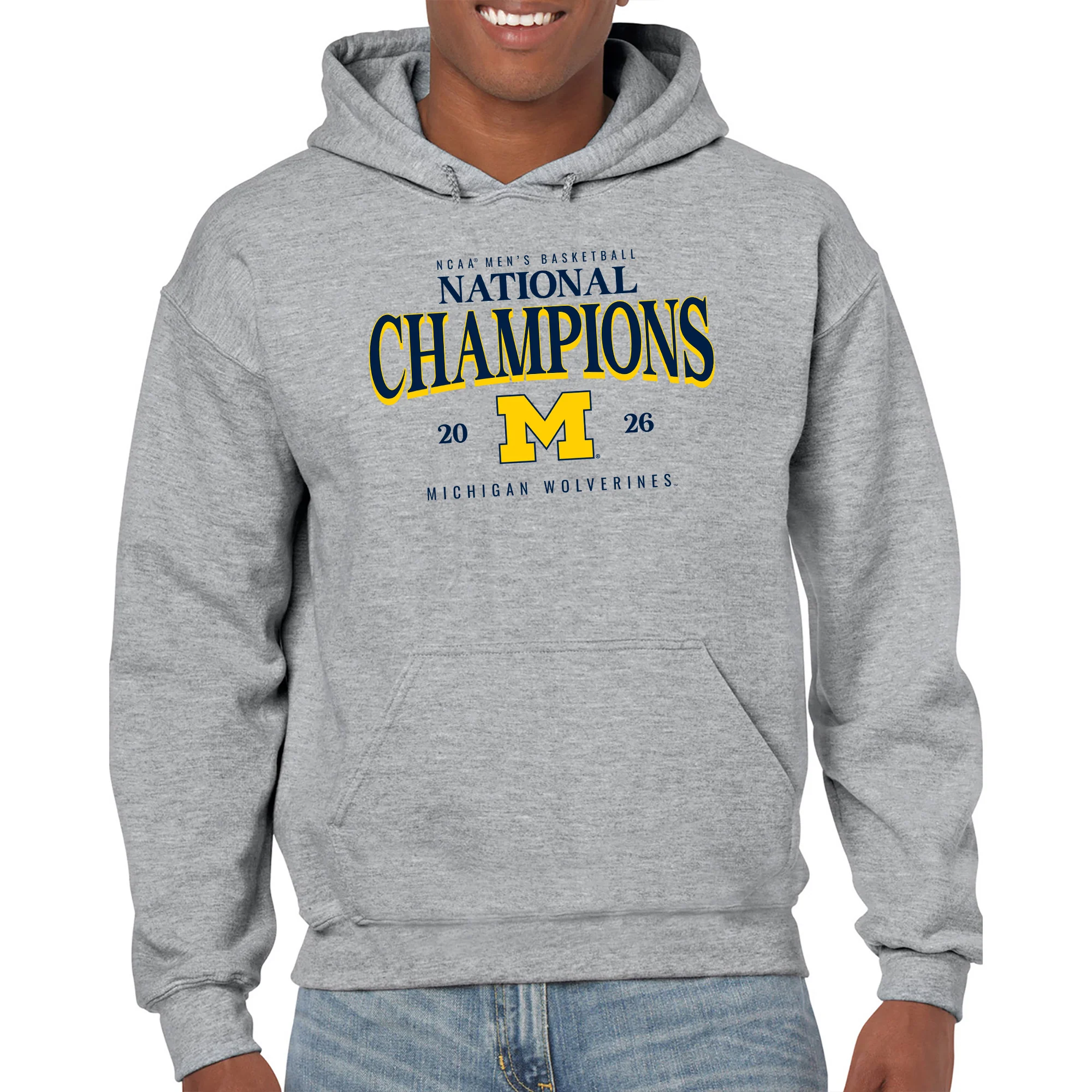 Michigan 2026 Basketball National Champions Graded Hoodie - Image 7