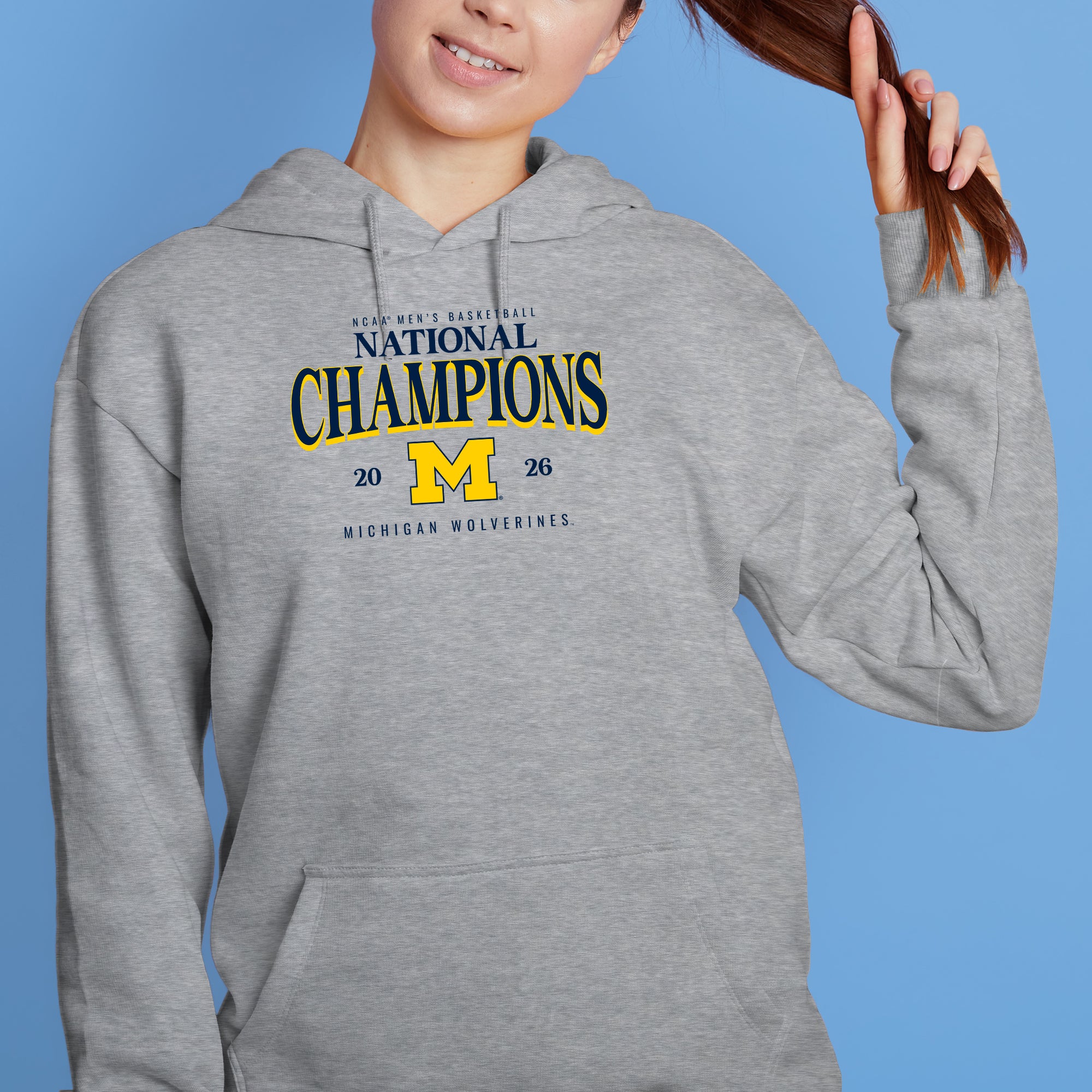 Michigan 2026 Basketball National Champions Graded Hoodie - Image 8