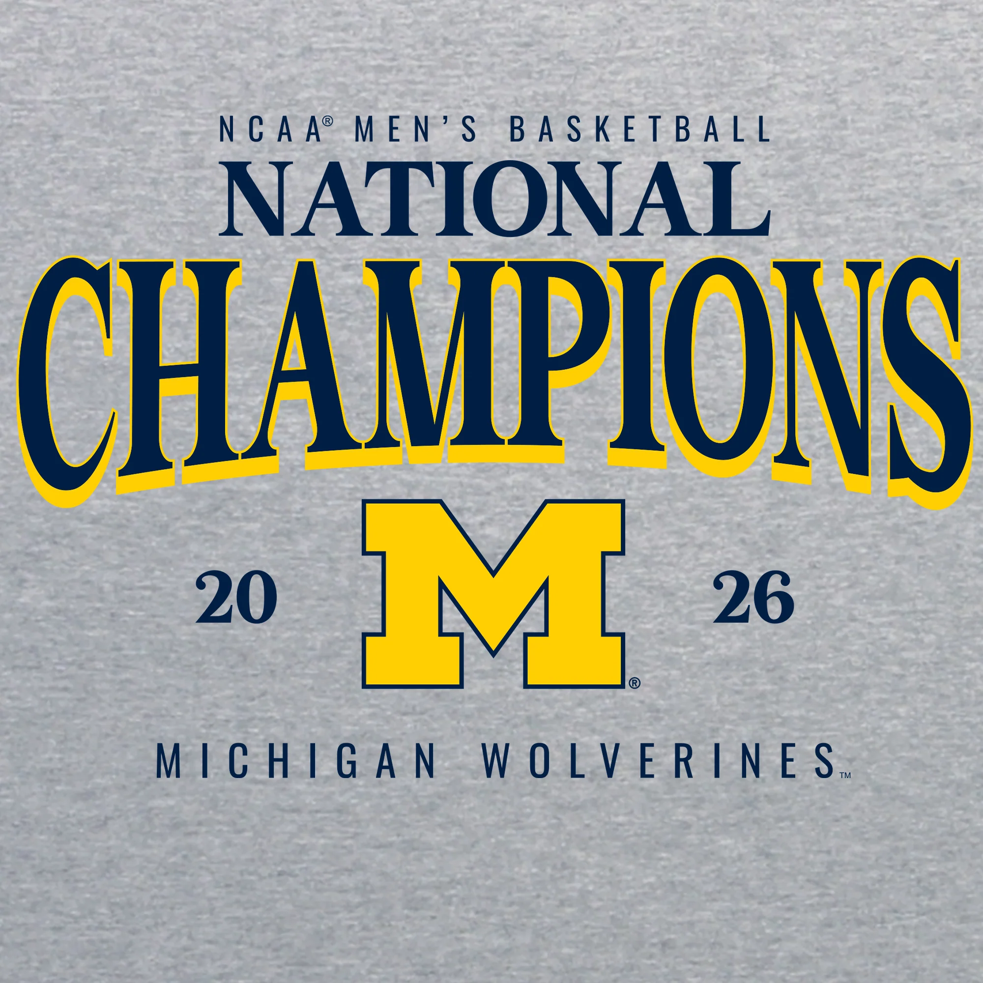 Michigan 2026 Basketball National Champions Graded Hoodie - Image 6