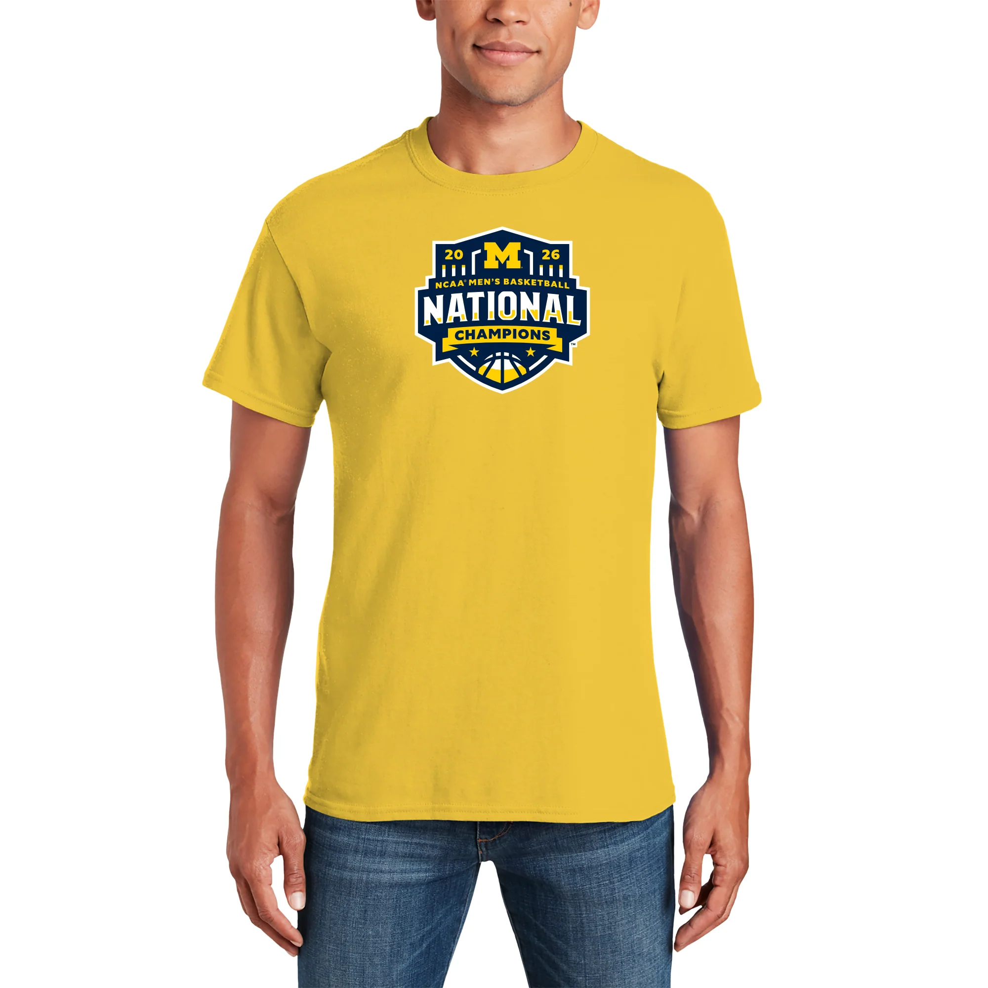 Michigan 2026 Basketball National Champions Logo T-Shirt - Image 7