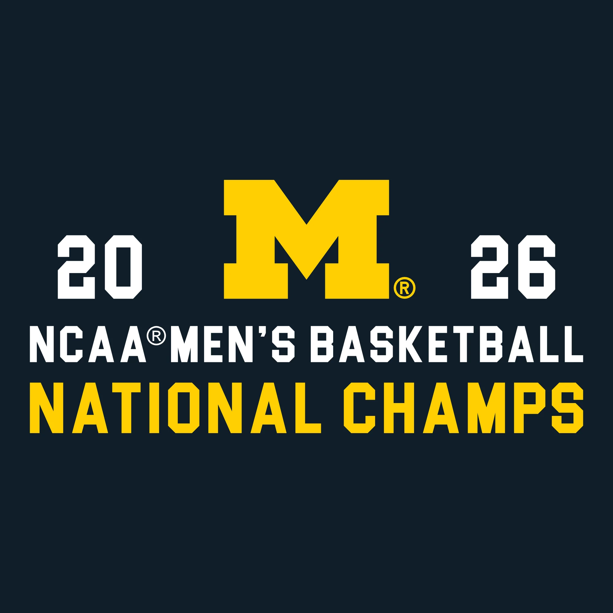 Michigan 2026 Basketball National Champions Simple Path Hat - Image 3