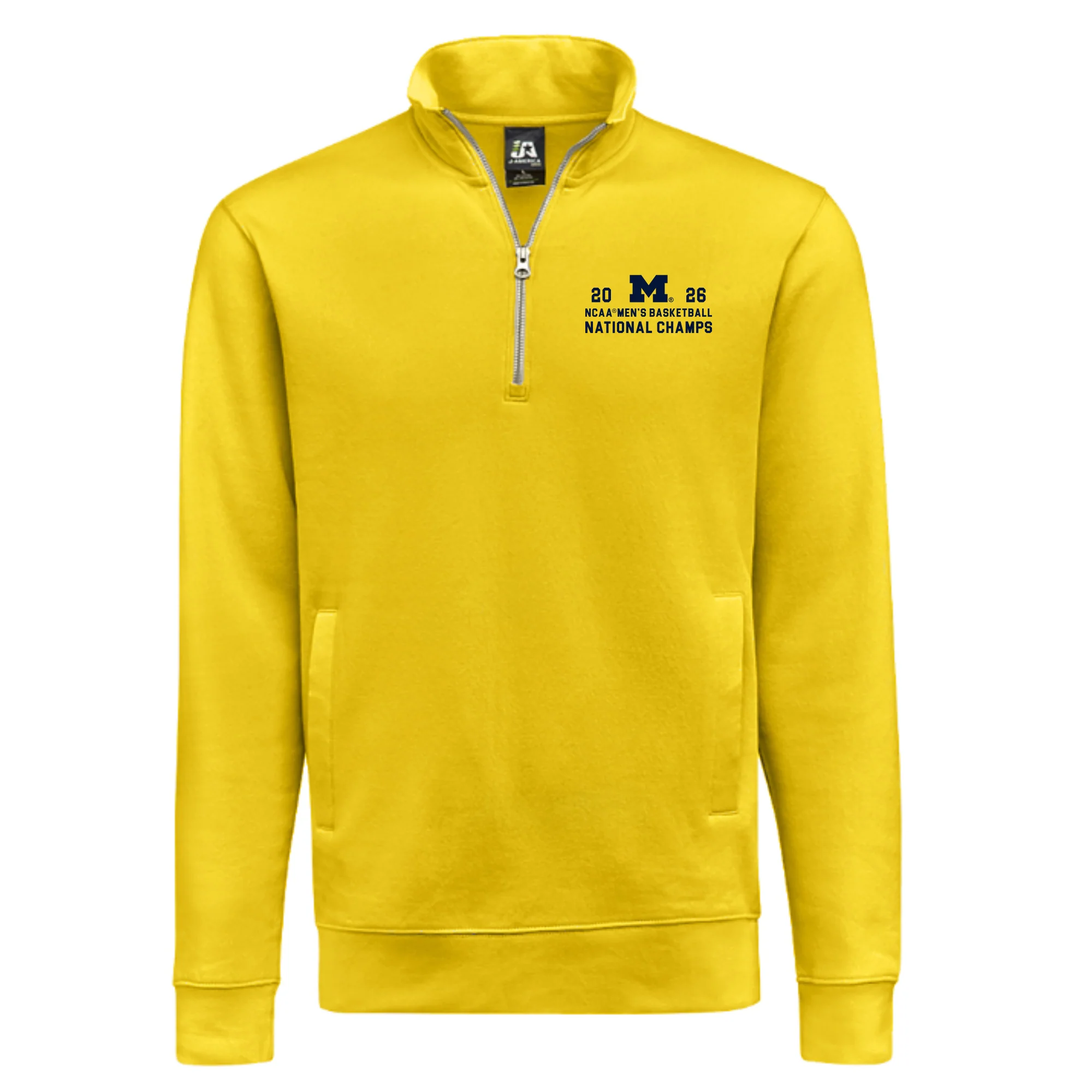 Michigan 2026 Basketball National Champions Simple Path LC 1/4 Zip - Image 2