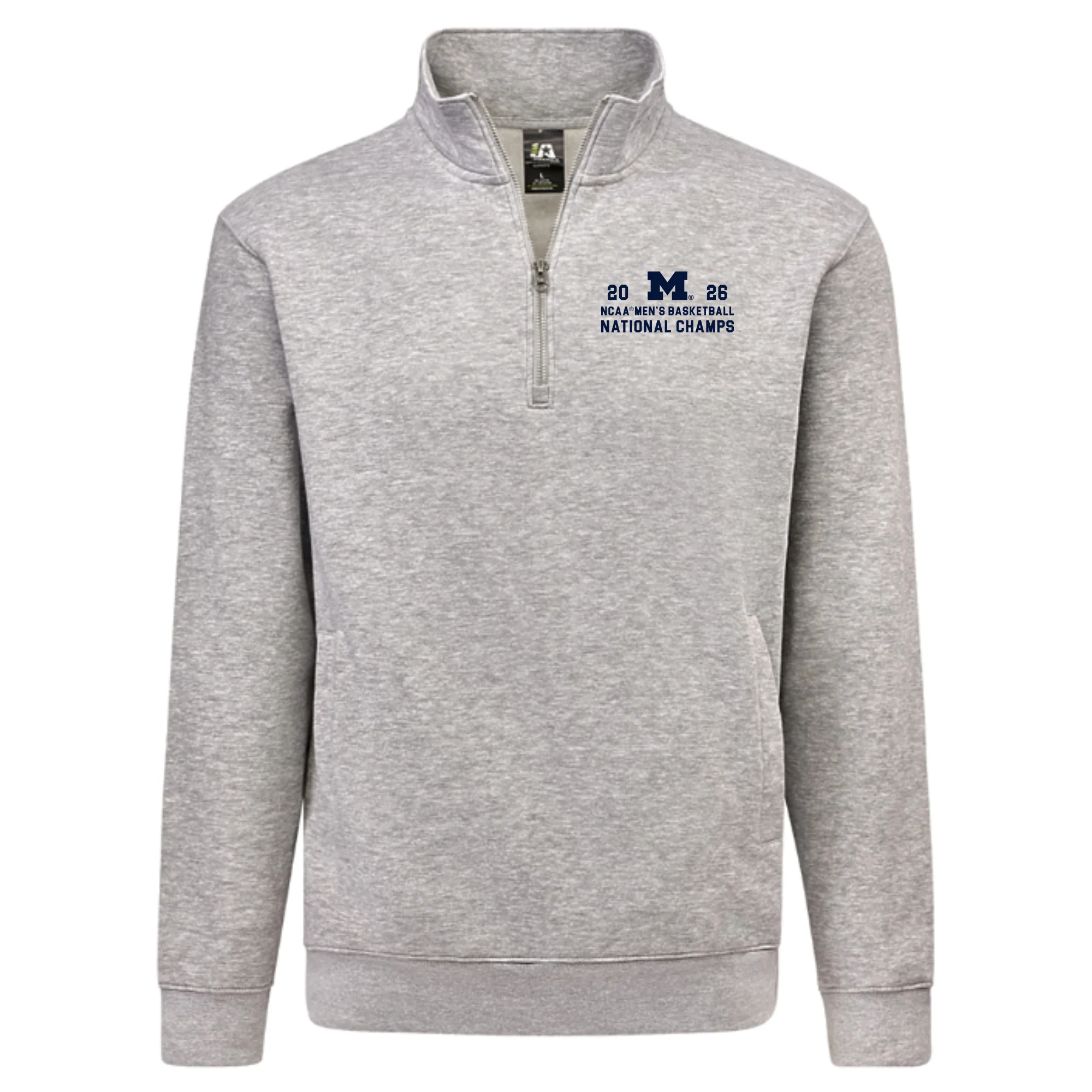 Michigan 2026 Basketball National Champions Simple Path LC 1/4 Zip - Image 3