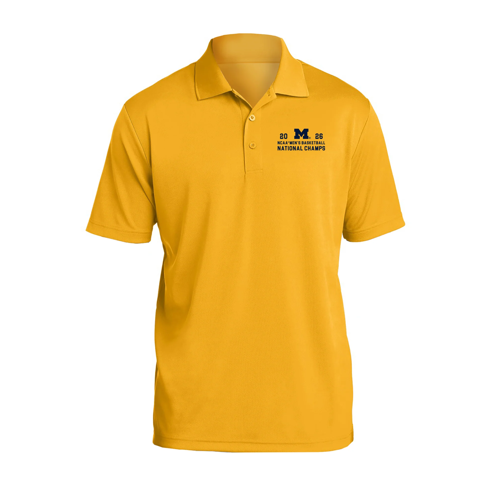 Michigan 2026 Basketball National Champions Simple Path LC Polo - Image 2