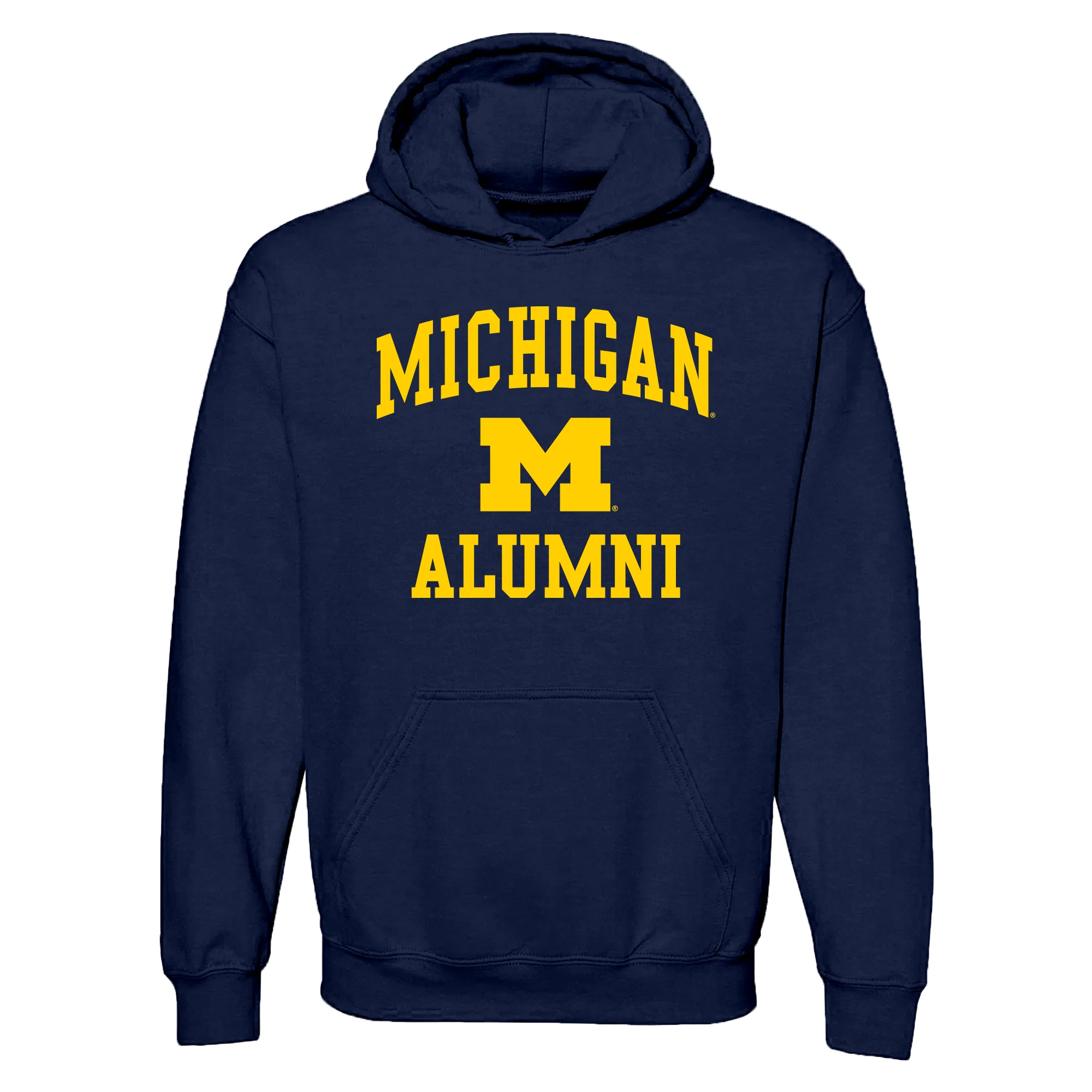 Michigan Arch Logo Alumni Hoodie - Navy
