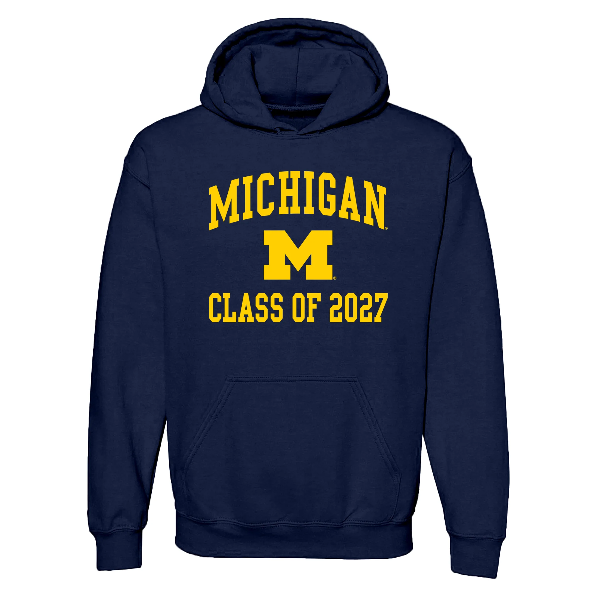 Michigan Arch Logo Class of 2027 Hoodie - Navy
