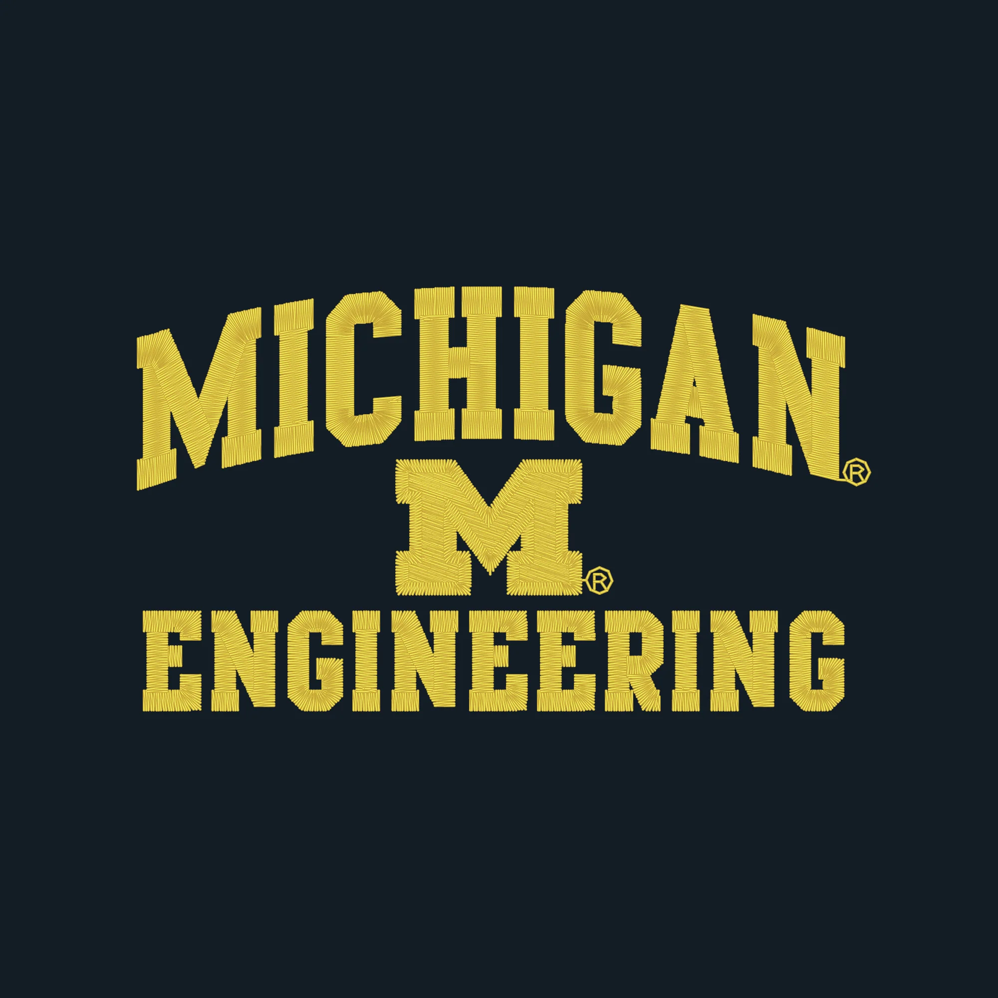 Michigan Arch Logo ENGINEERING Unstructured Hat - Navy - Image 2