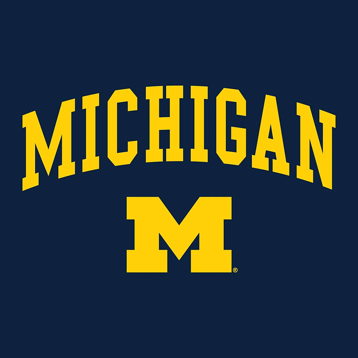 Michigan Wolverines Arch Logo Short Sleeve T Shirt - Navy - Image 2