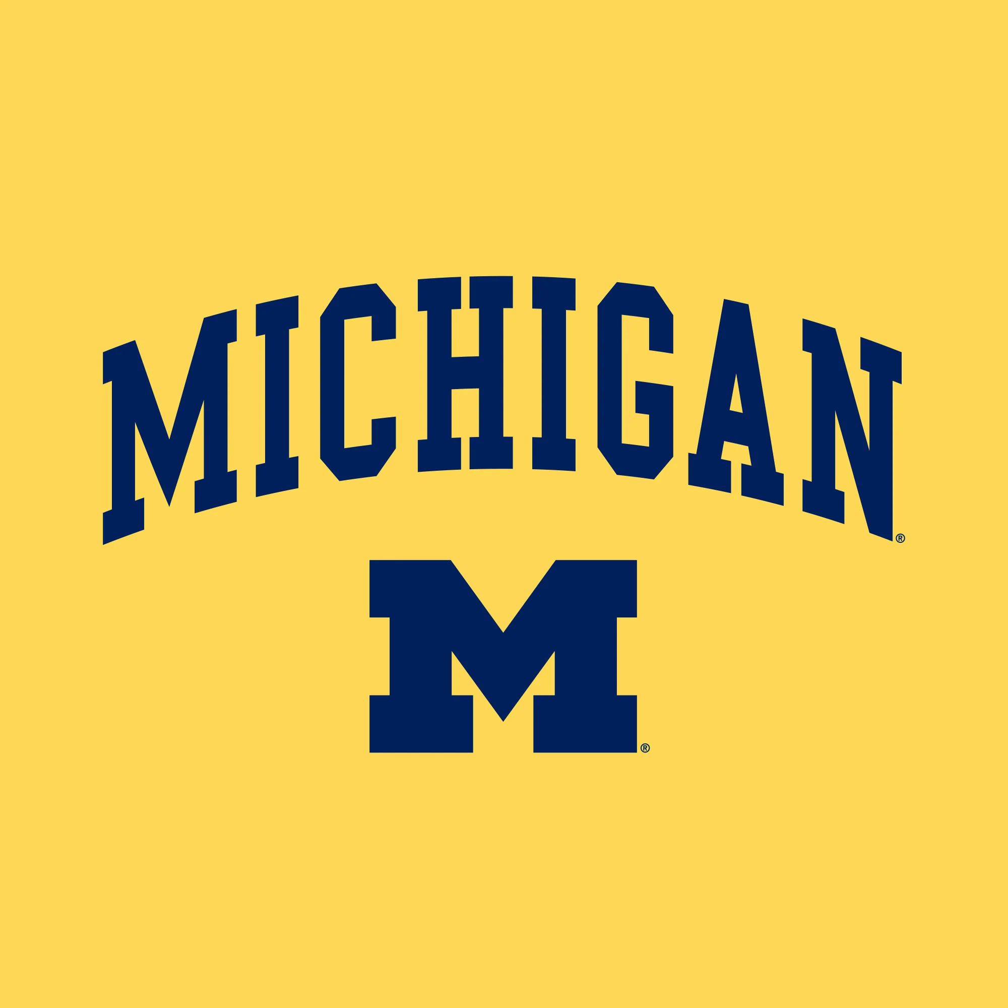 Michigan Arch Logo Softstyle Hoodie - Daisy - Image 2