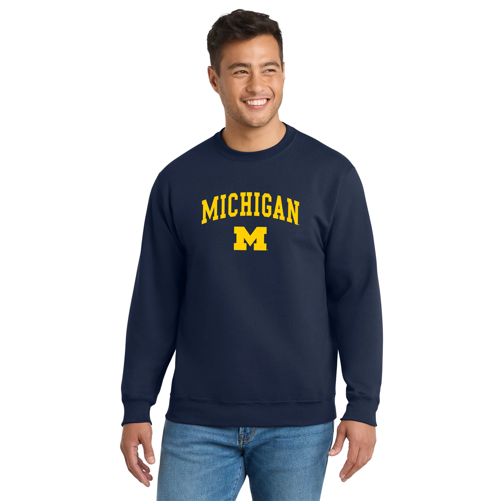 Michigan Arch Logo Tall Crewneck - Image 4