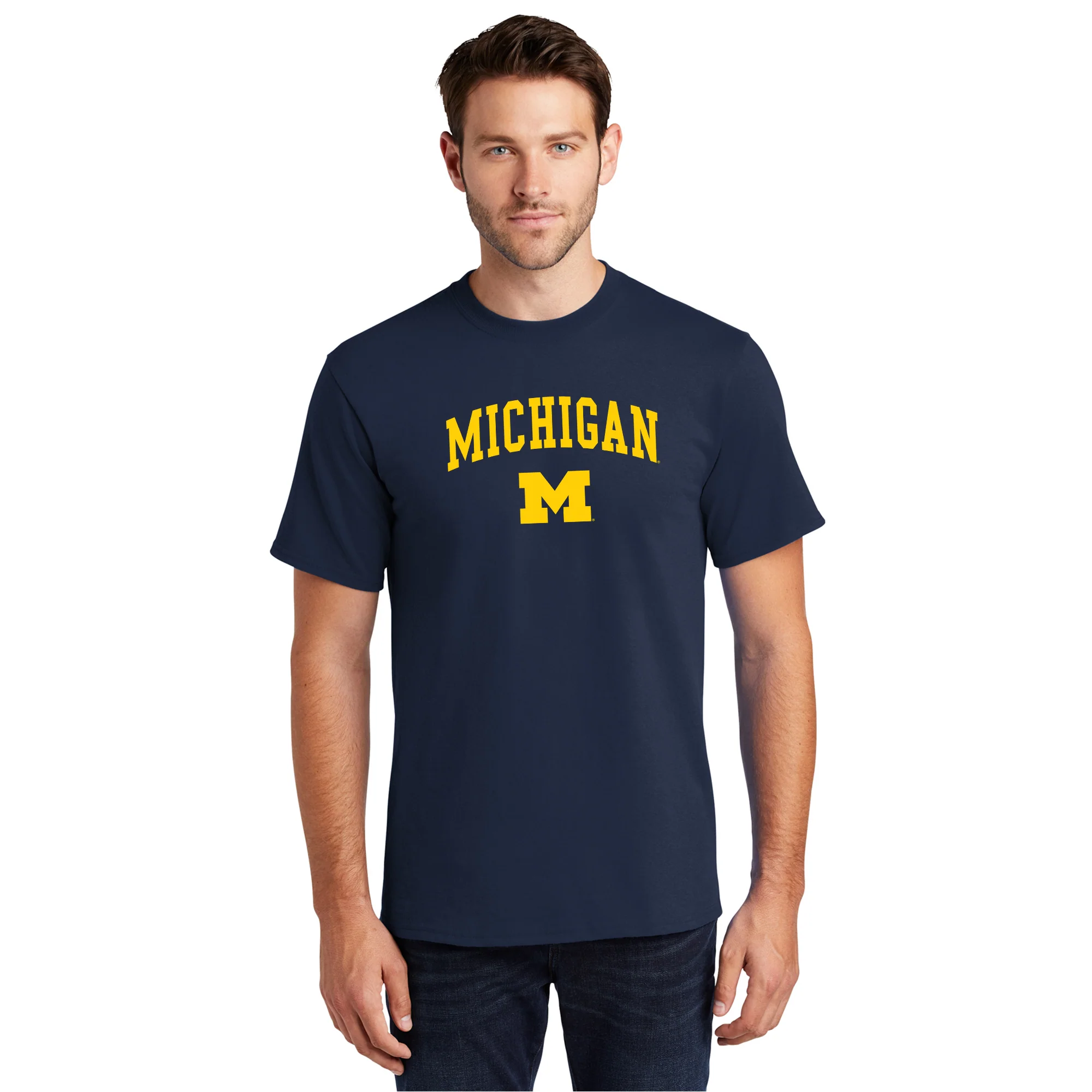 Michigan Arch Logo Tall T-Shirt - Image 2