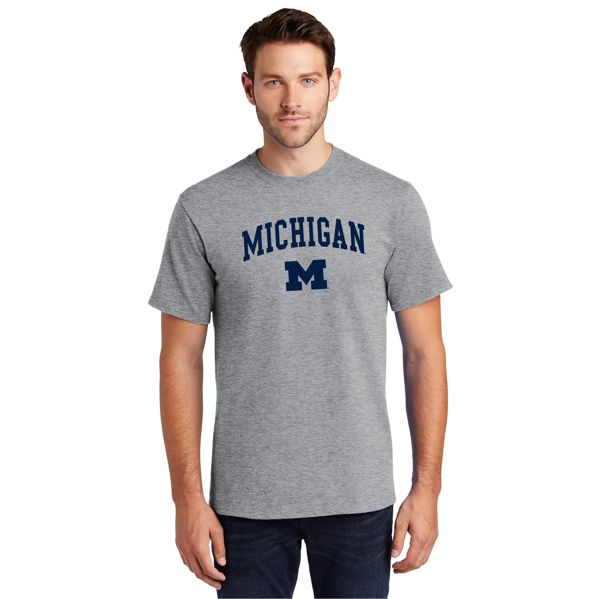 Michigan Arch Logo Tall T-Shirt - Image 6