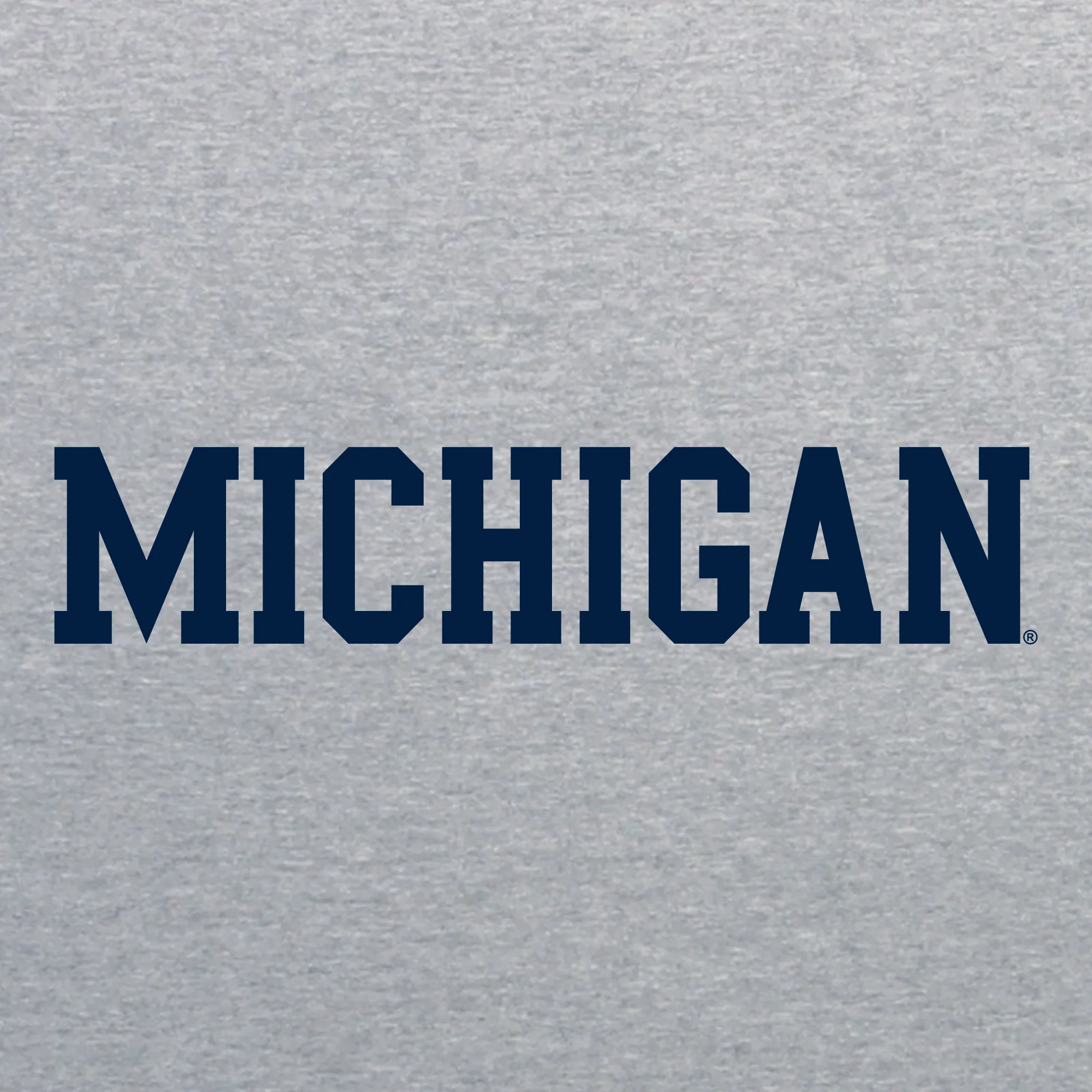 Basic Block University of Michigan Womens Basic Cotton Long Sleeve T Shirt - Sport Grey - Image 2