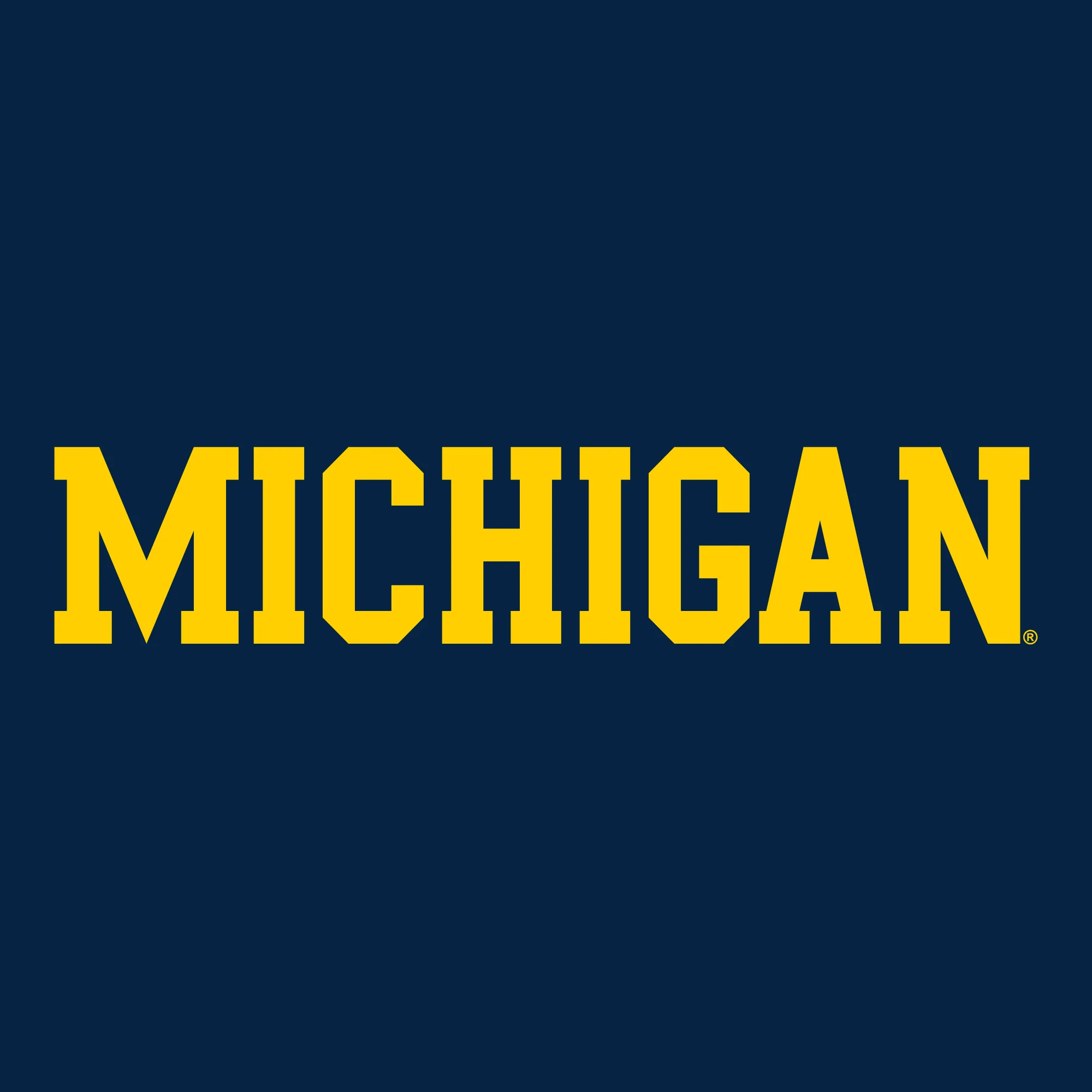 Basic Block University of Michigan Youth Basic Cotton Long Sleeve - Navy - Image 2