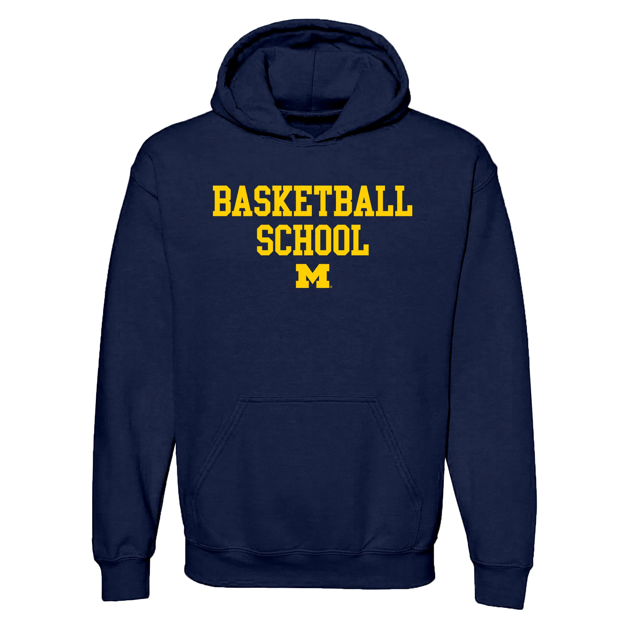 Michigan Basketball School Hoodie - Navy