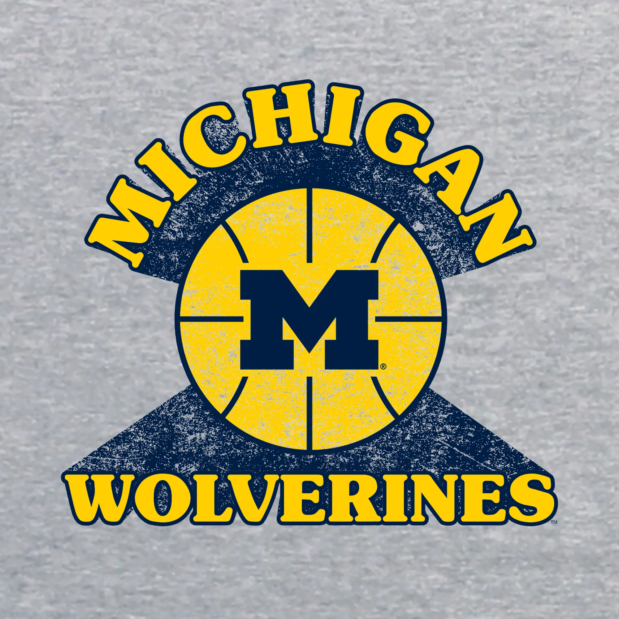 Michigan Basketball Shootout JA BTB Crewneck - Oxford - Image 2
