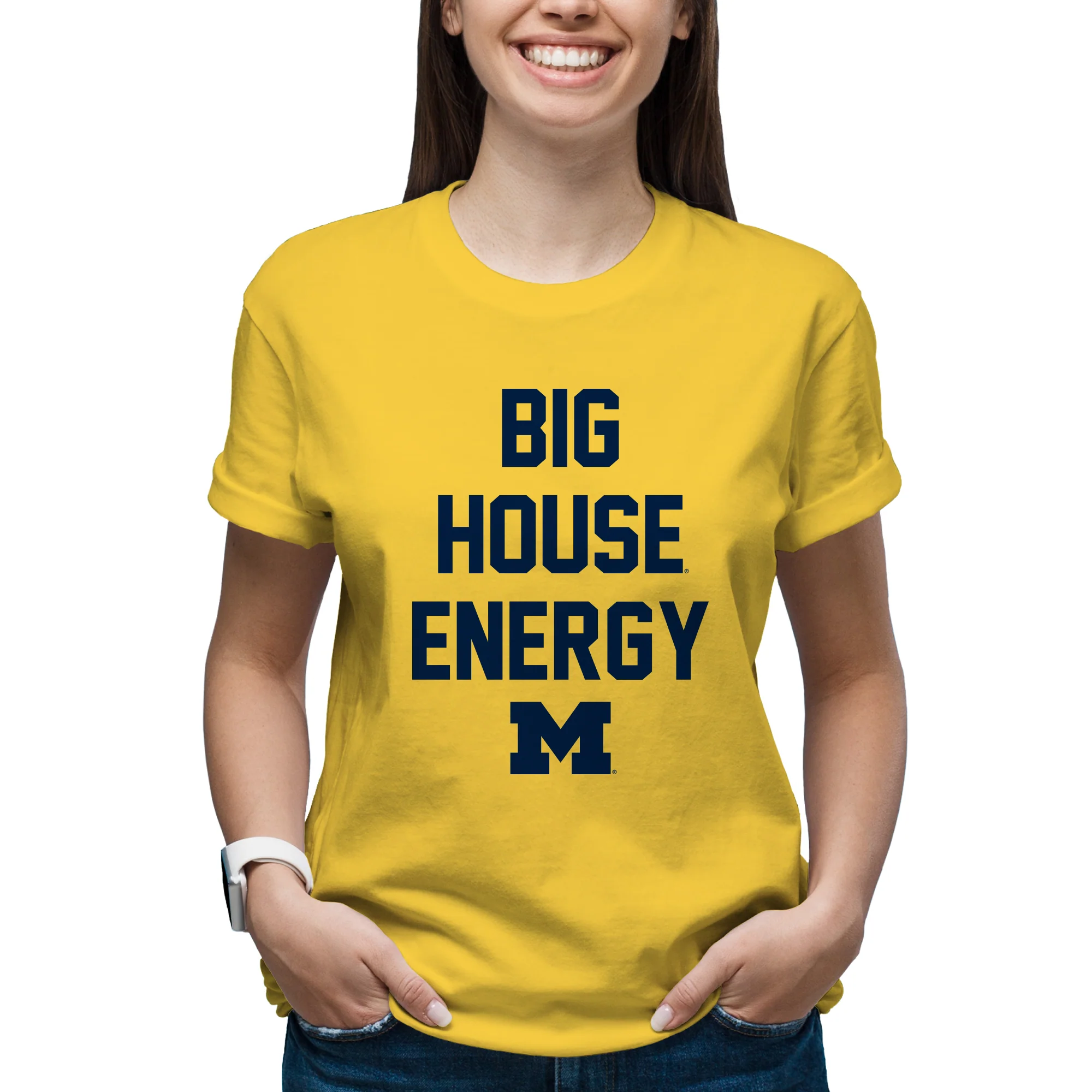 Michigan Big House Energy T-Shirt - Daisy - Image 4