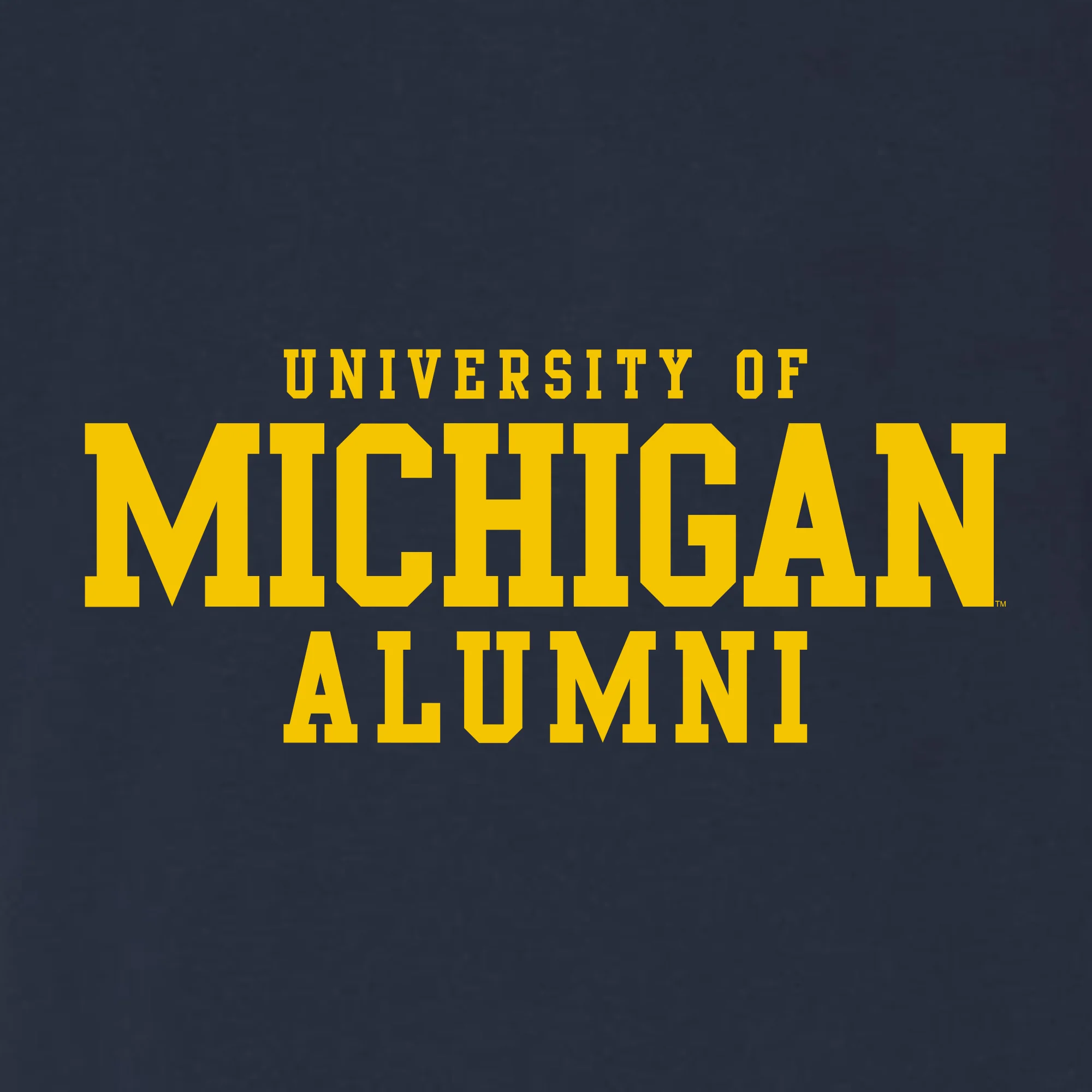 Michigan Block Alumni II Triblend T-Shirt - Solid Navy - Image 2