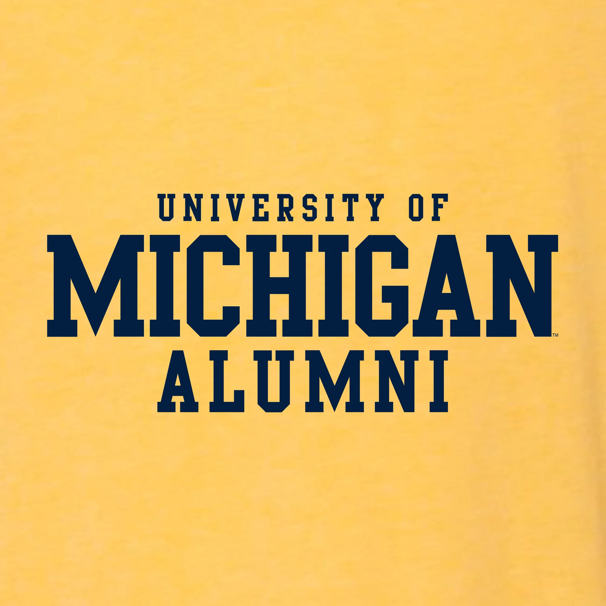 Michigan Block Alumni II Triblend T-Shirt - Yellow Gold - Image 2