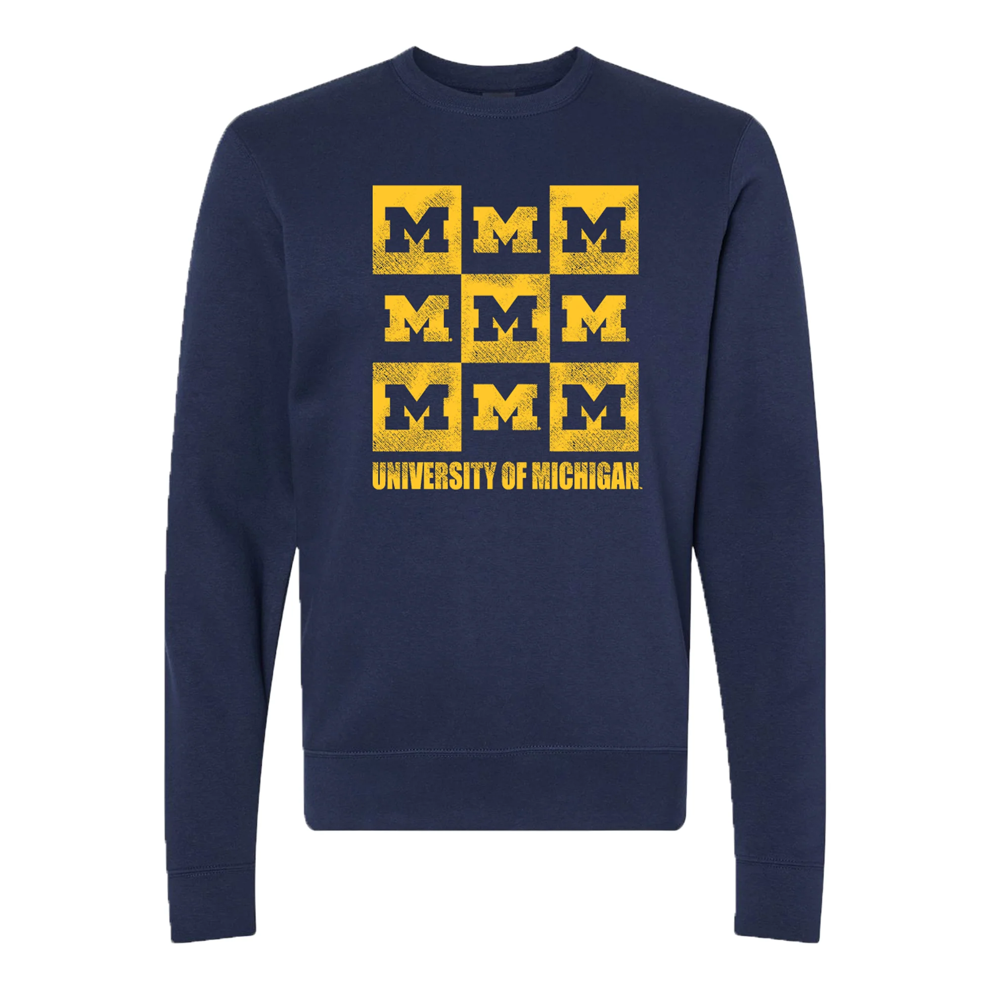 Michigan Checkerbox JA BTB Fleece Crewneck - Image 2