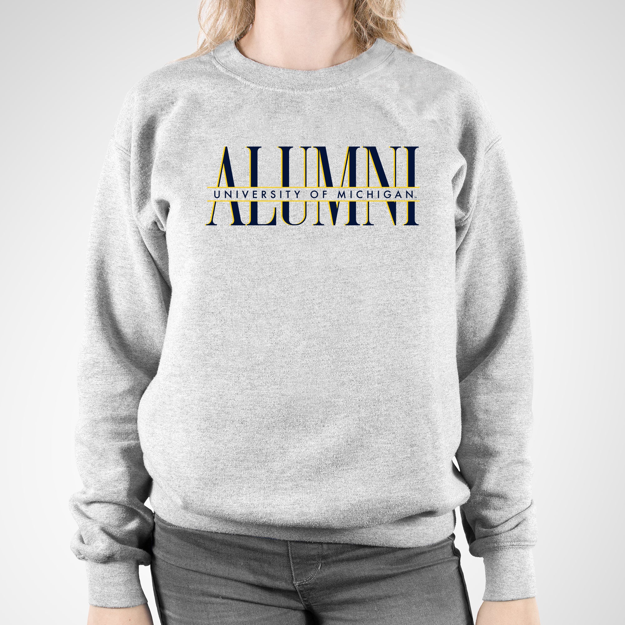 Michigan Classic Alumni Crewneck - Sport Grey - Image 3