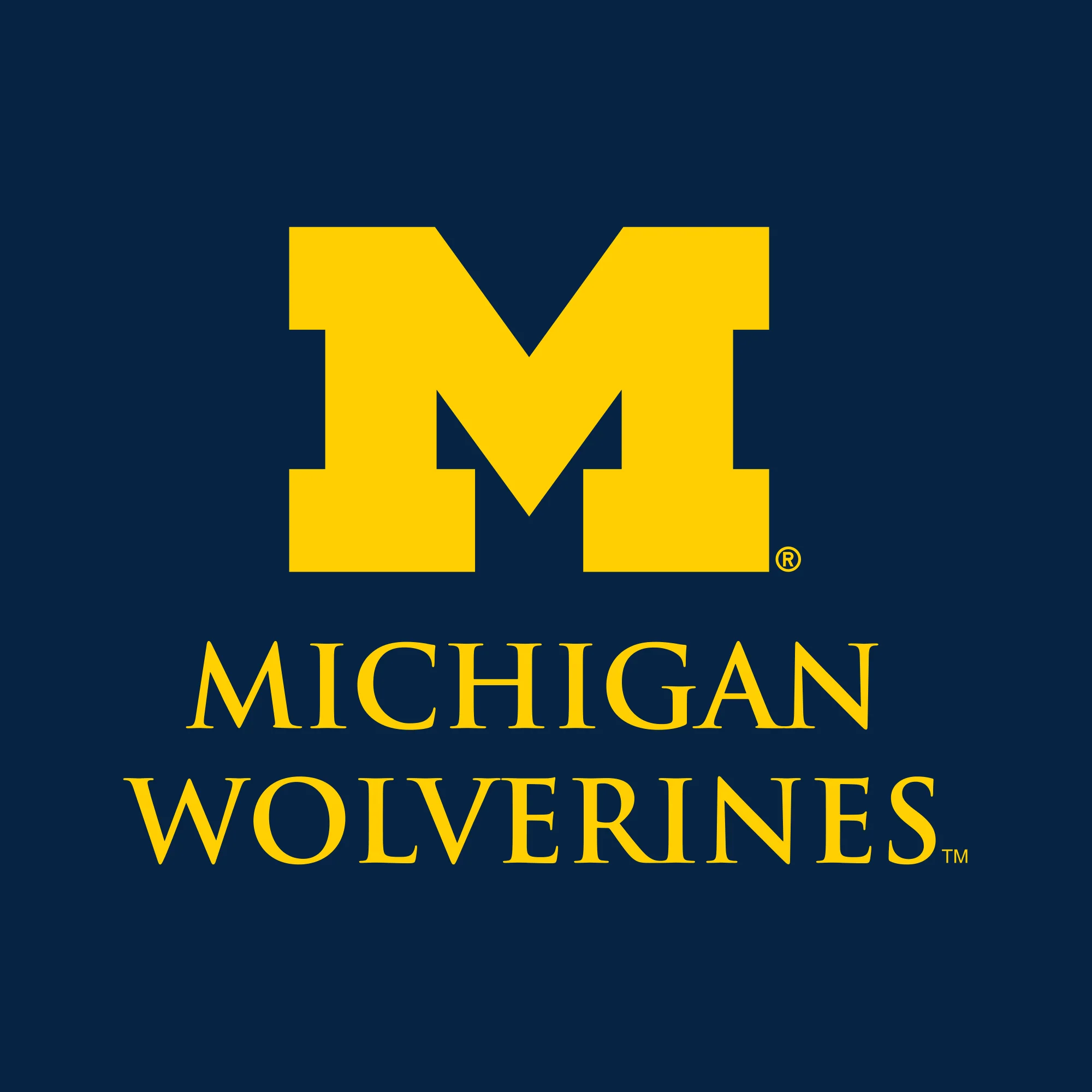 Classic Circle University of Michigan Classic Circle Basic Cotton Short Sleeve T Shirt - Navy - Image 2