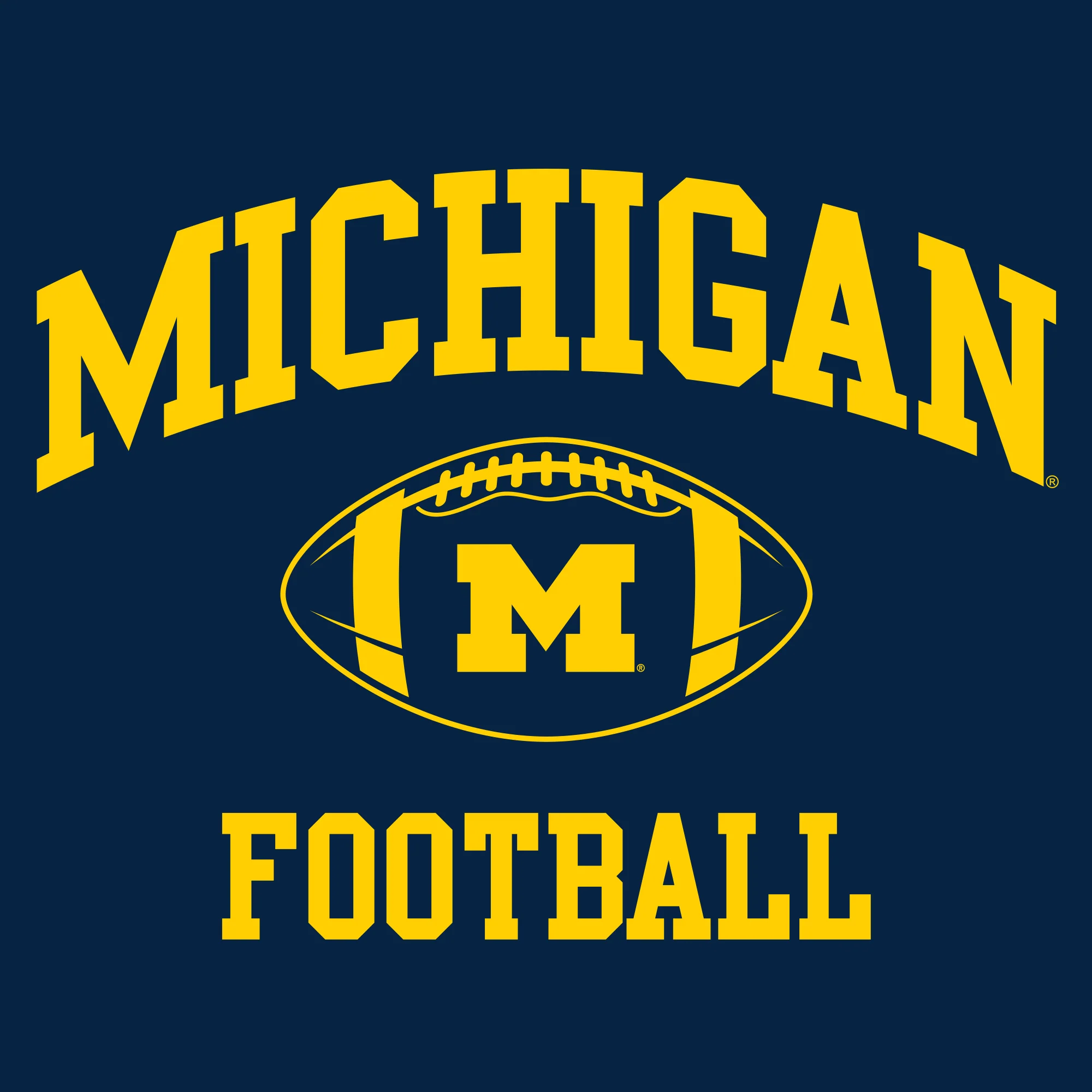 Michigan Classic Football Arch Toddler Tee - Navy - Image 2