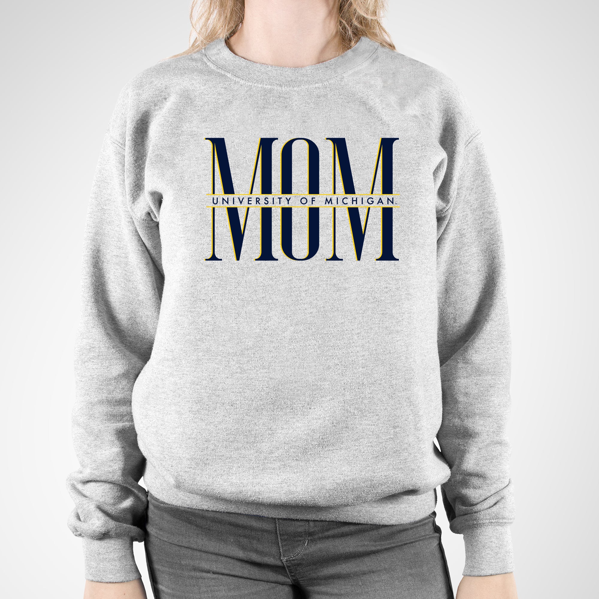 Michigan Classic Mom Crewneck - Sport Grey - Image 3