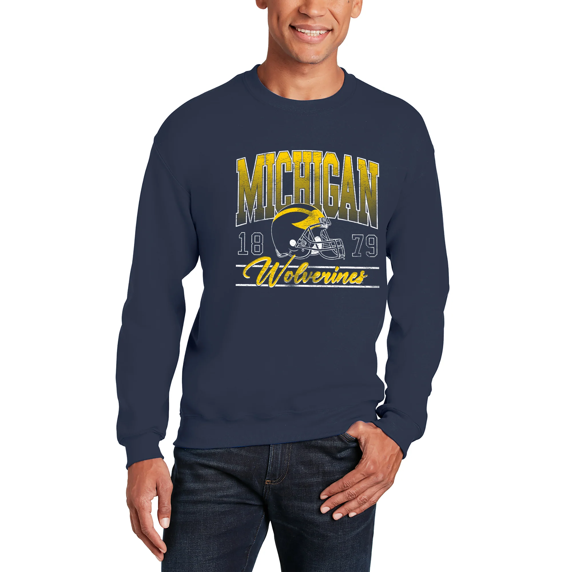 Michigan Colossal JA BTB Fleece Crewneck - Image 4