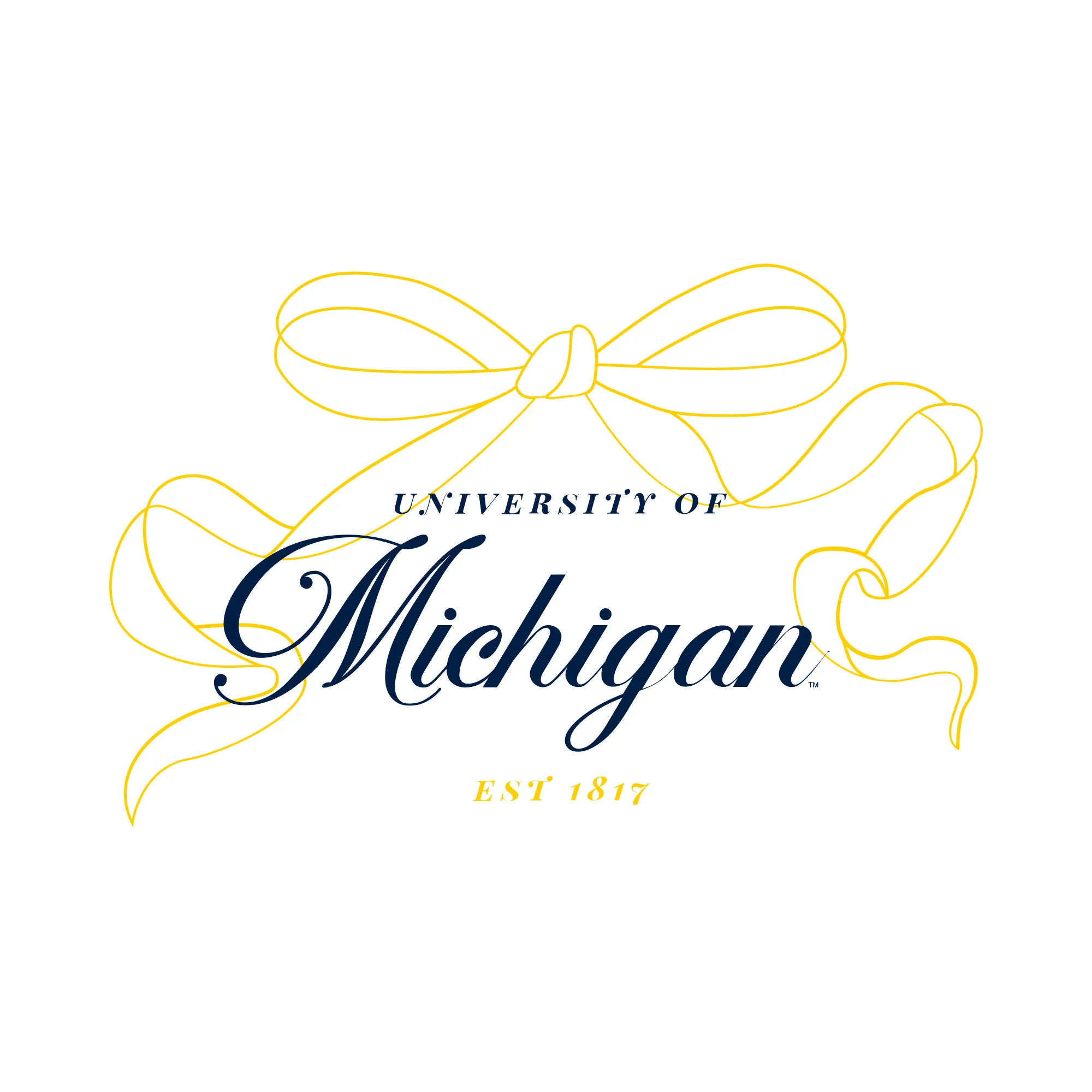 Michigan Delicate Bow Crewneck Sweatshirt - White - Image 2