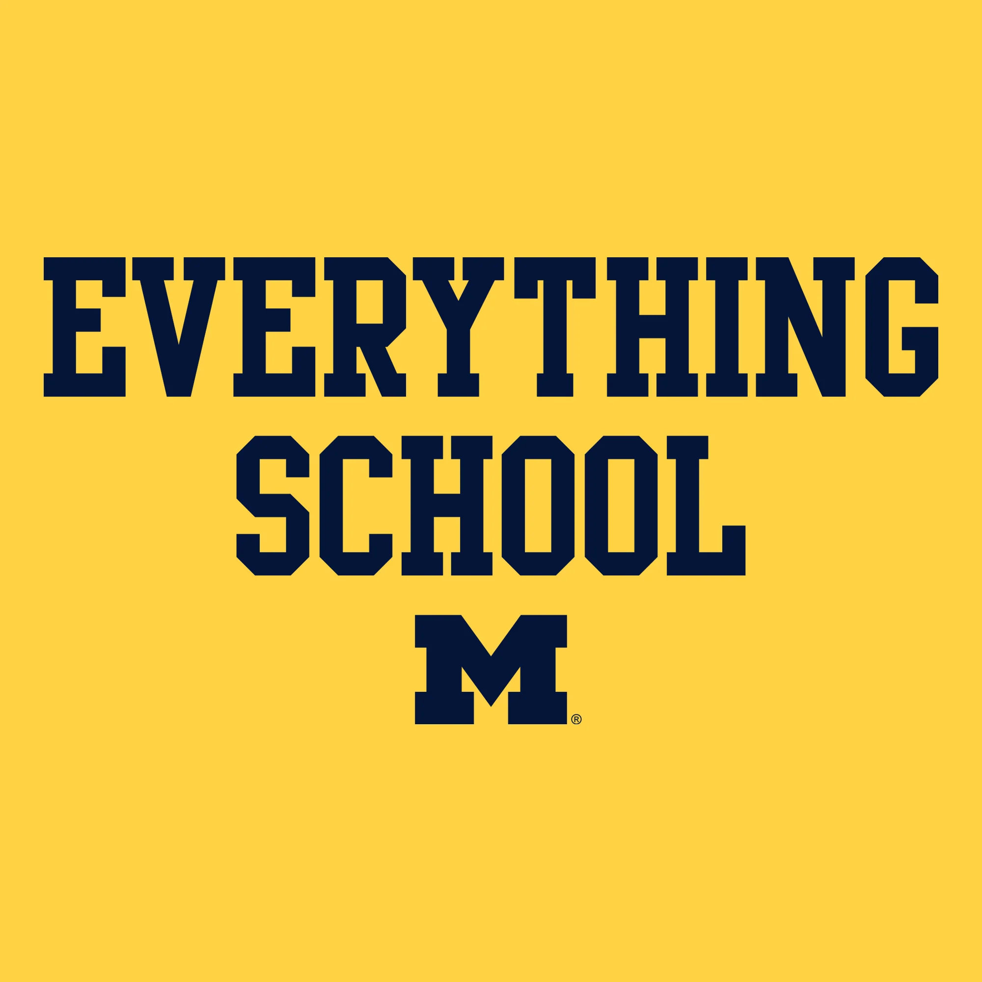 Michigan Everything School Block T-Shirt - Daisy - Image 2