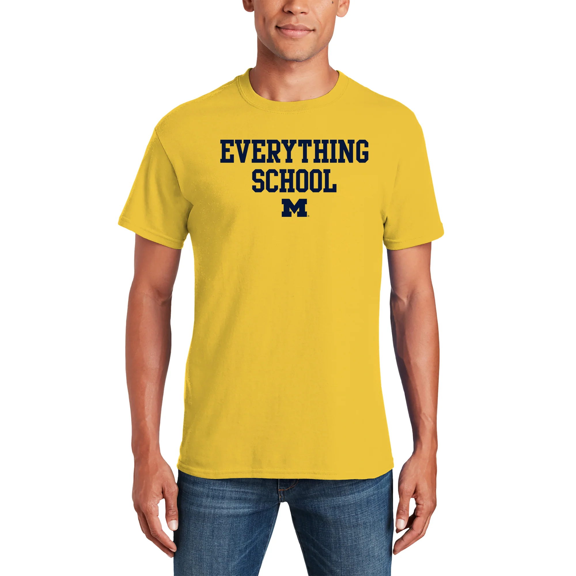 Michigan Everything School Block T-Shirt - Daisy - Image 3