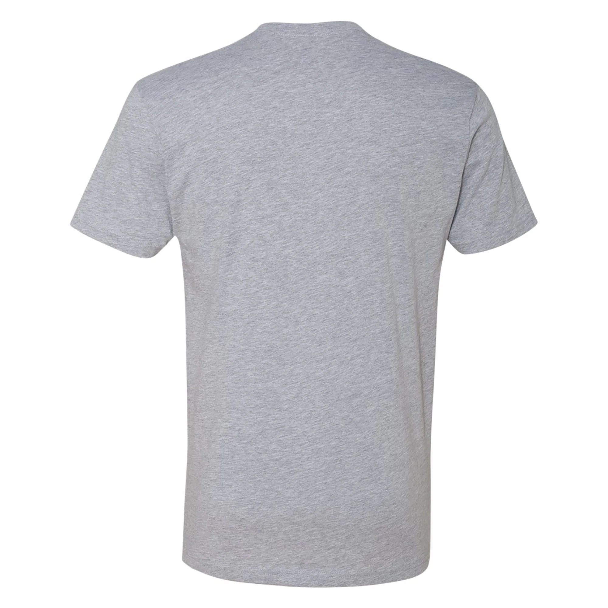 Football Helmet Hail to the Victor Circle University of Michigan Premium Short Sleeve Tee - Heather Grey - Image 3