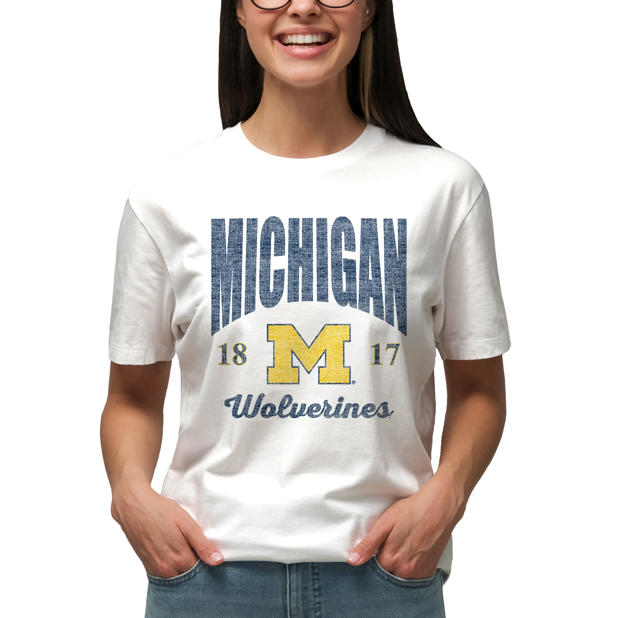 Michigan Giving Noise T-Shirt - White - Image 4
