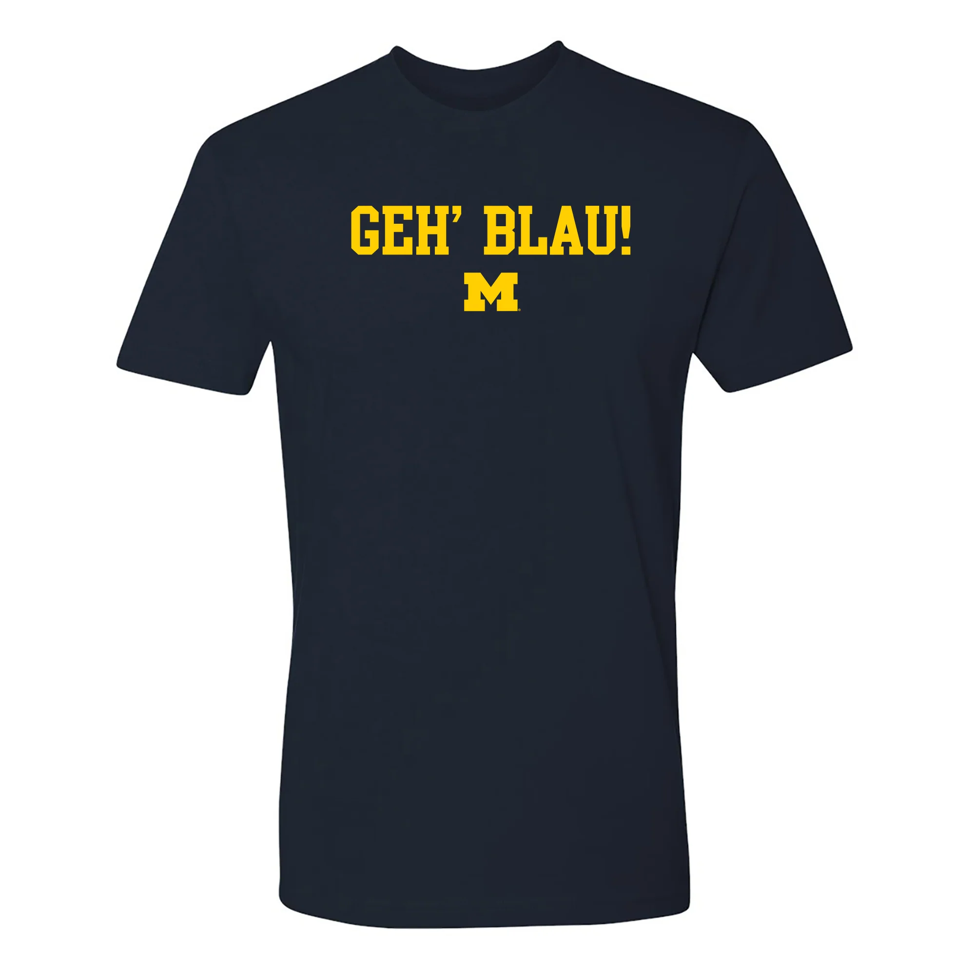 Michigan Go Blue German NLA T-Shirt - Midnight Navy