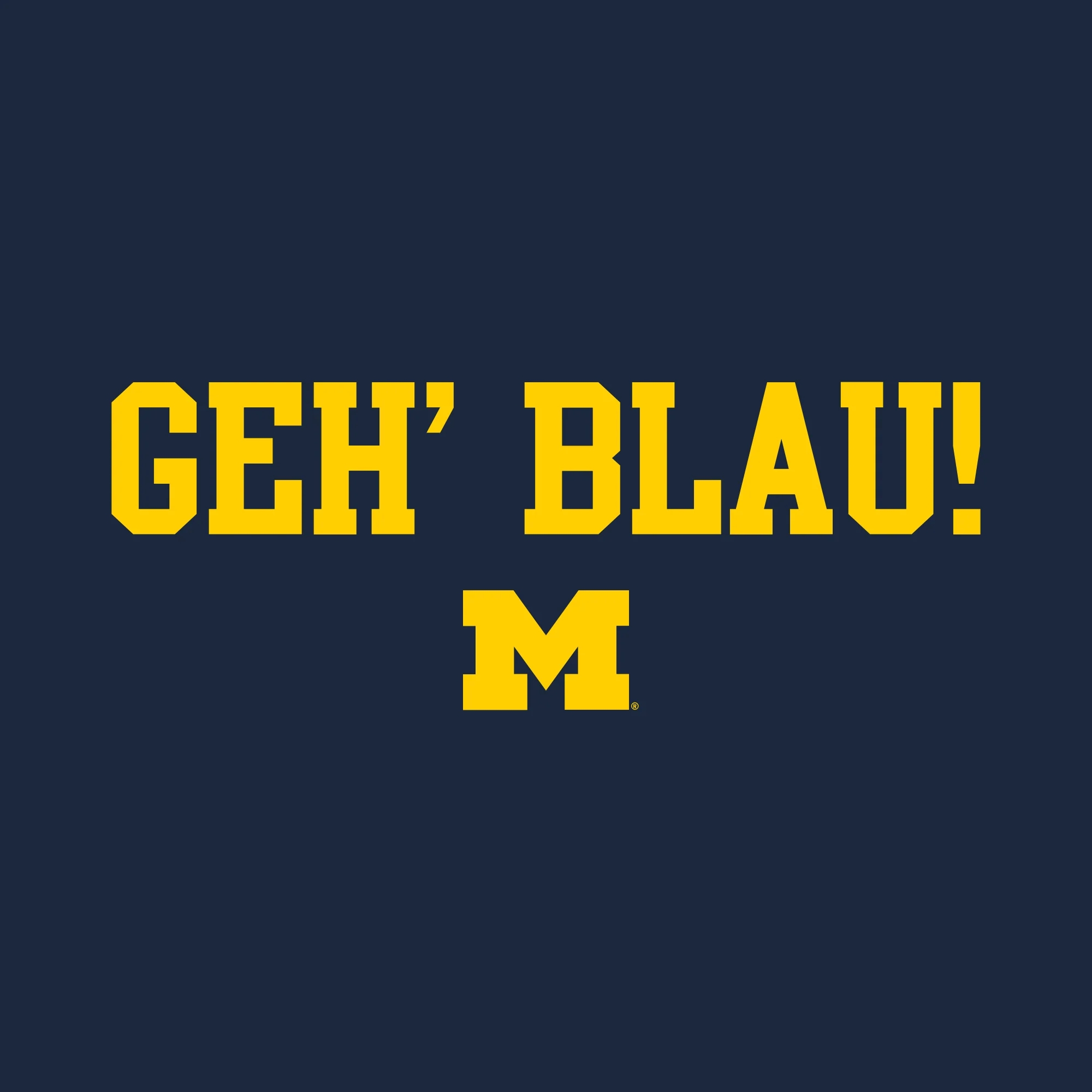Michigan Go Blue German NLA T-Shirt - Midnight Navy - Image 2
