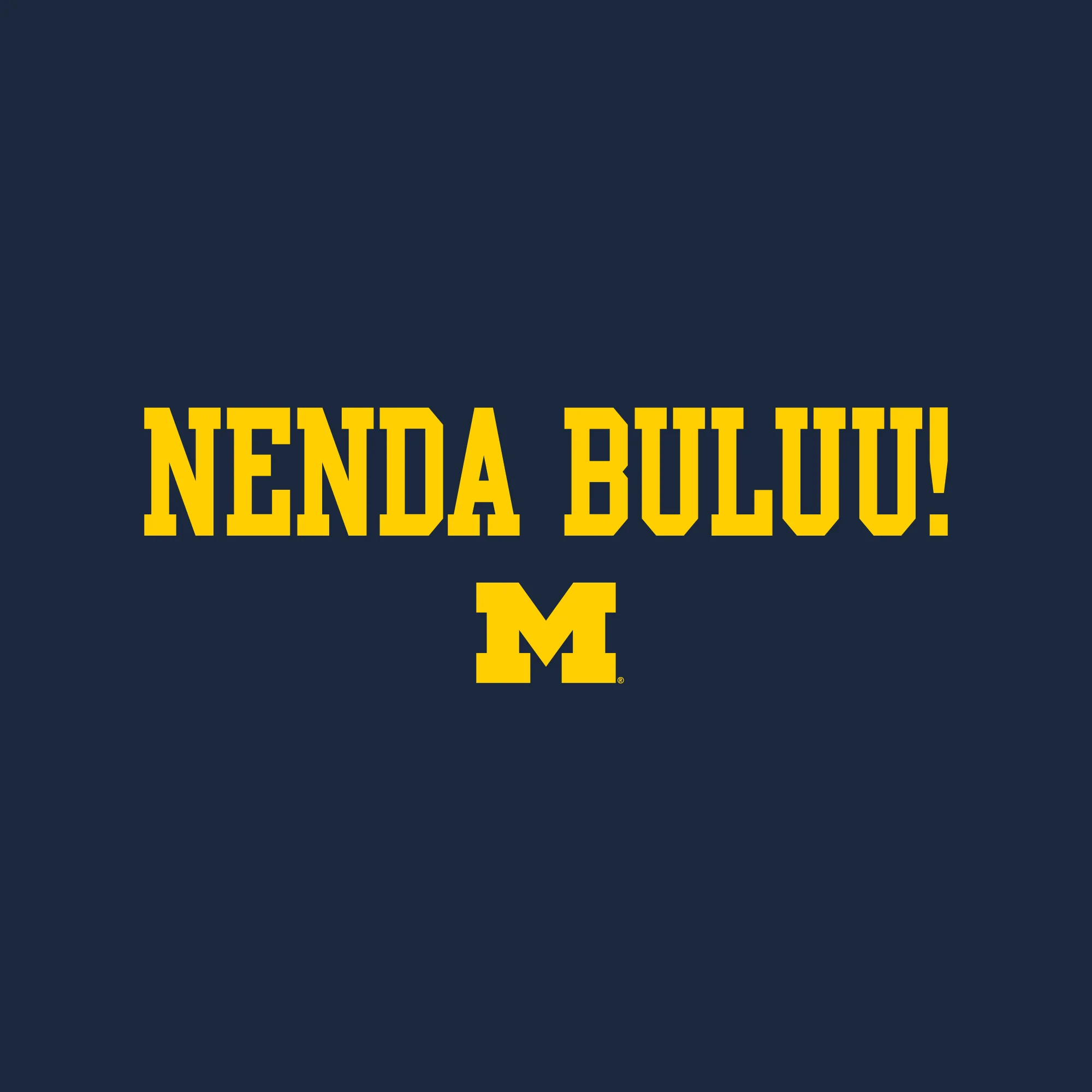 Michigan Go Blue Swahili NLA T-Shirt - Midnight Navy - Image 2