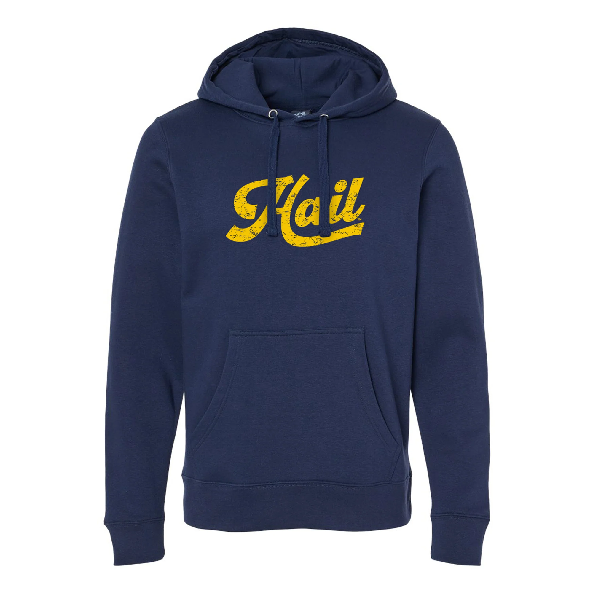Michigan Hail Script JA BTB Fleece Hoodie - True Navy