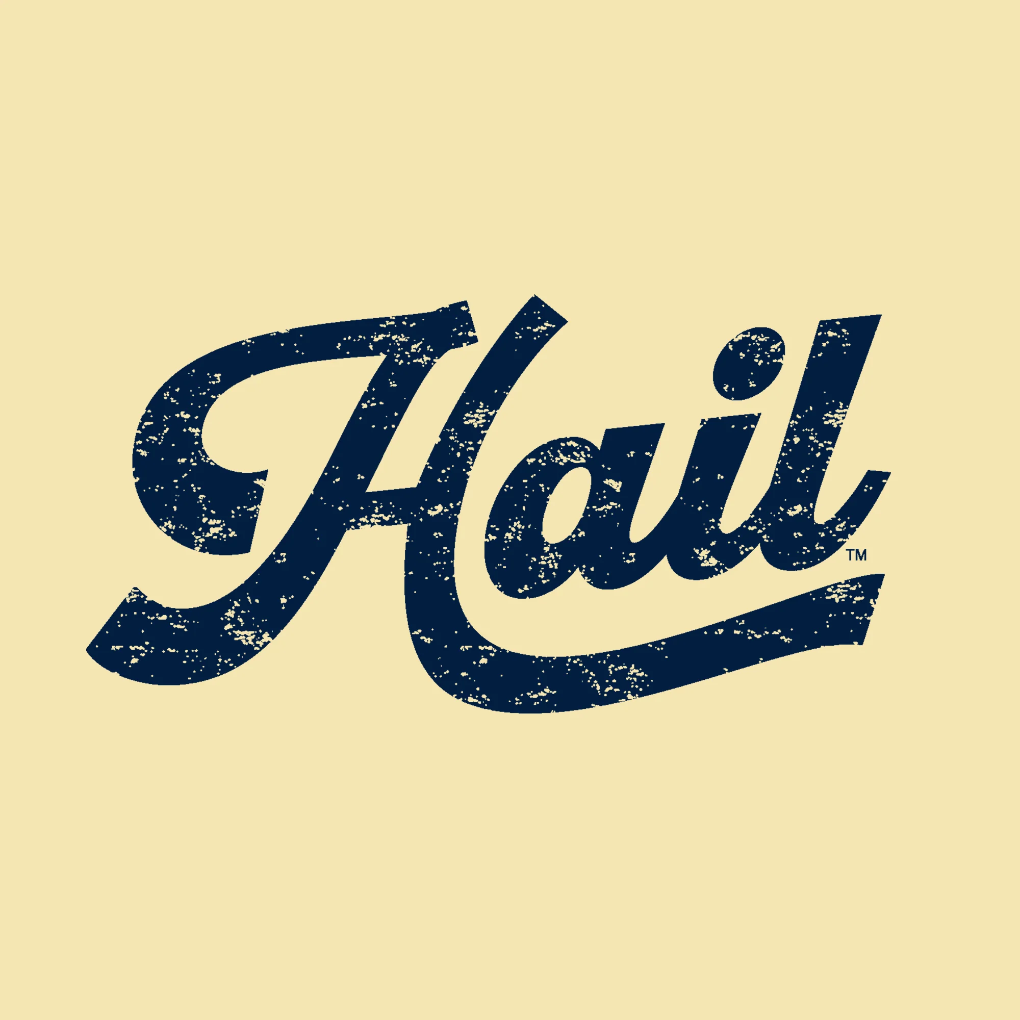 Michigan Hail Script NLA T-Shirt - Banana Cream - Image 2