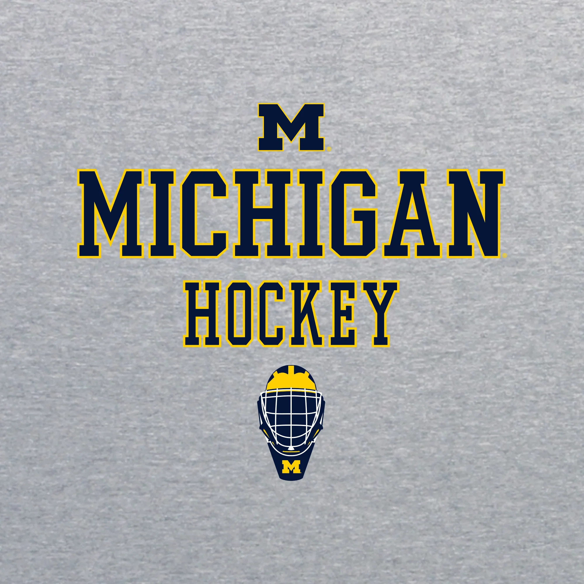 Michigan Hockey Mask Stack JA BTB Hoodie - Oxford - Image 2