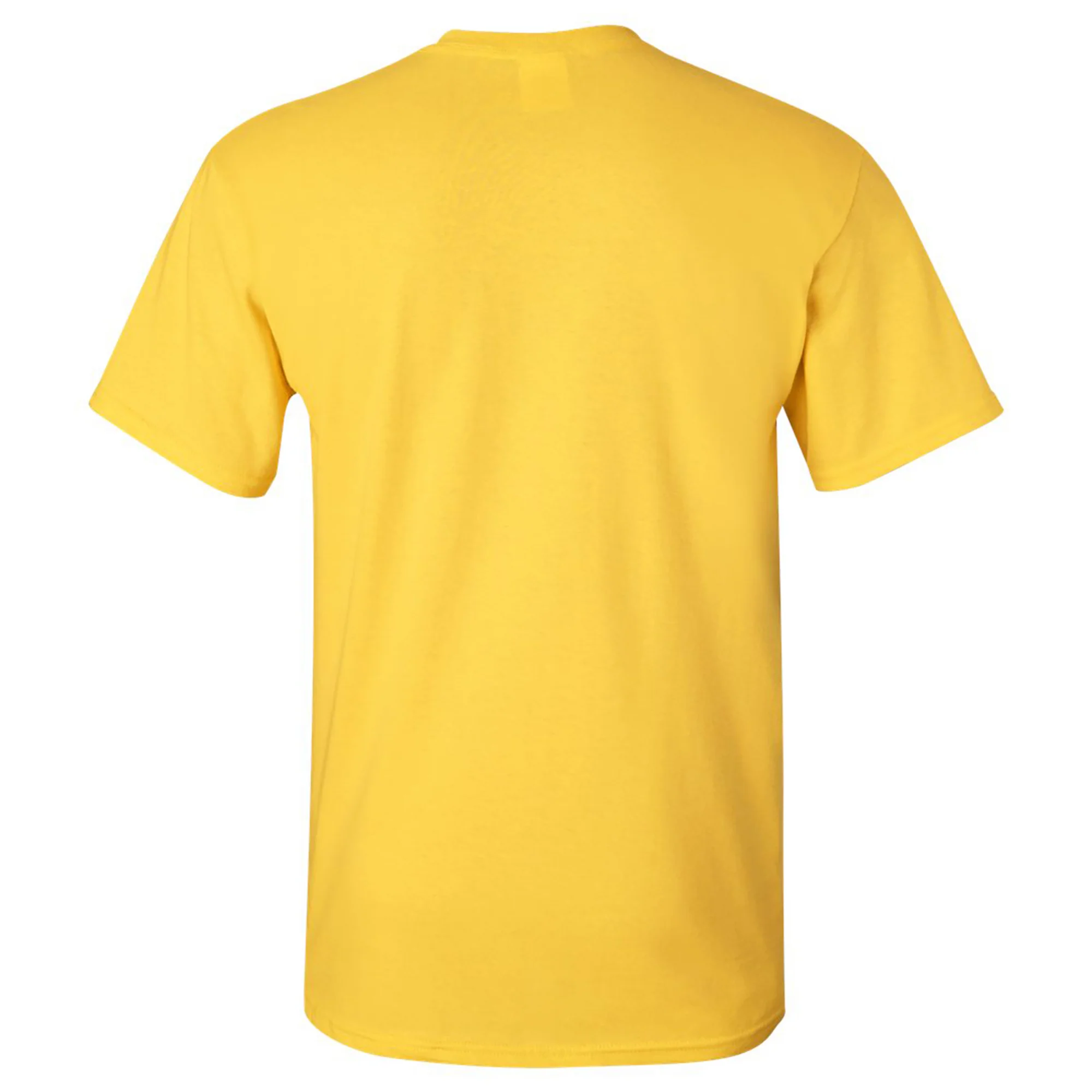 Mascot Arch Logo University of Michigan Basic Cotton Short Sleeve T Shirt - Maize - Image 3